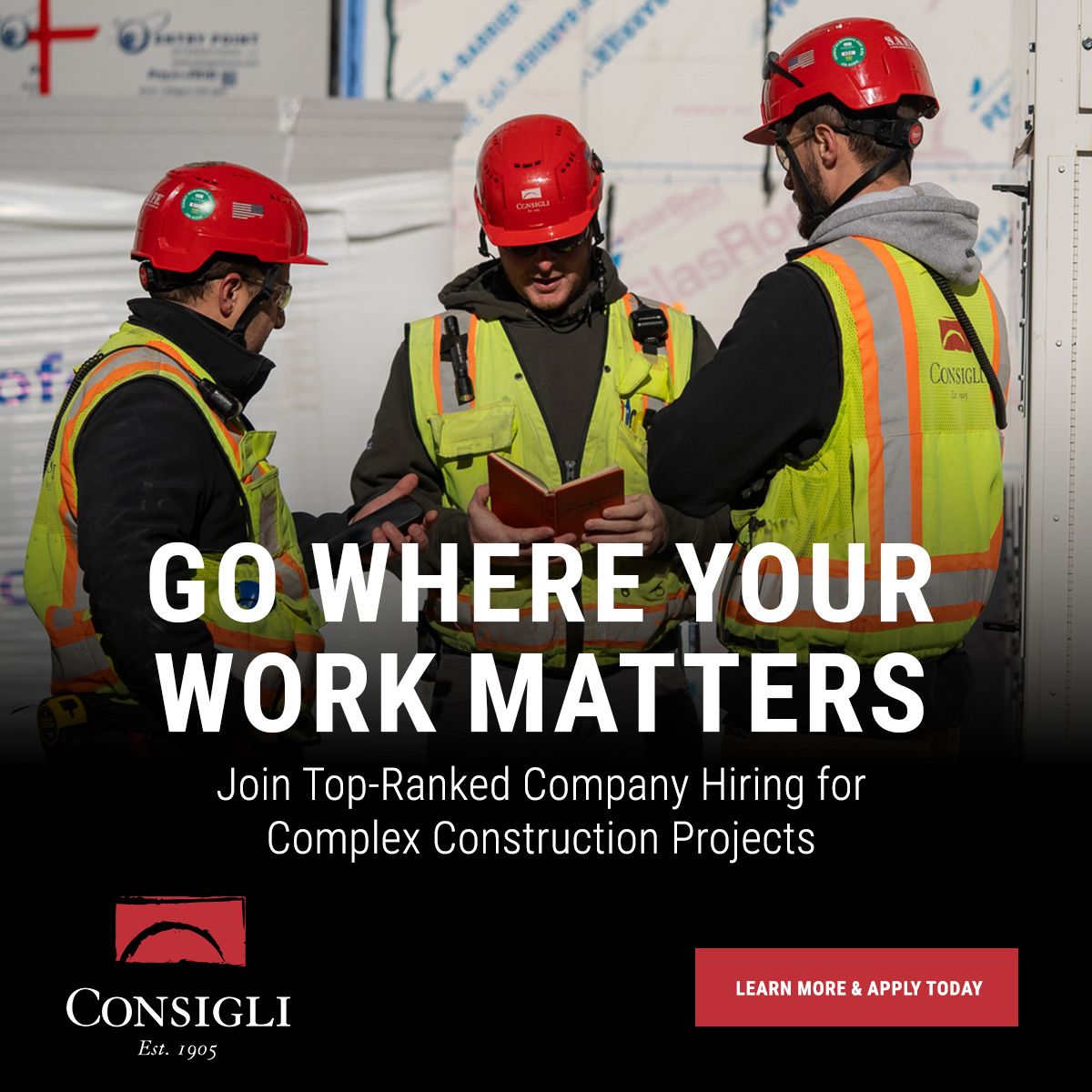Consigli Construction Co., Inc. ad