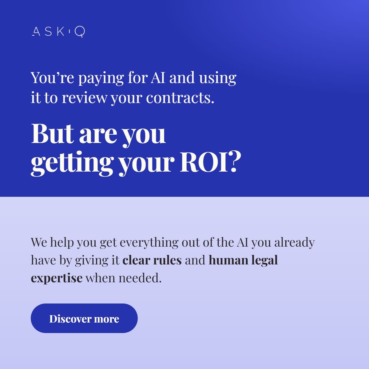 Ask Q ad