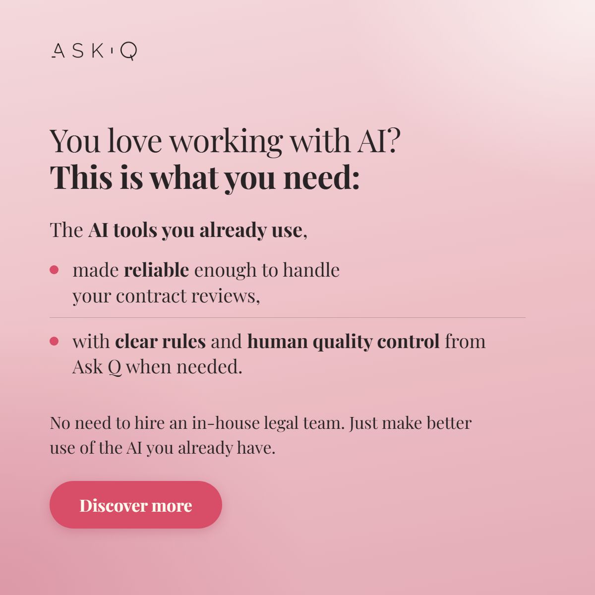 Ask Q ad