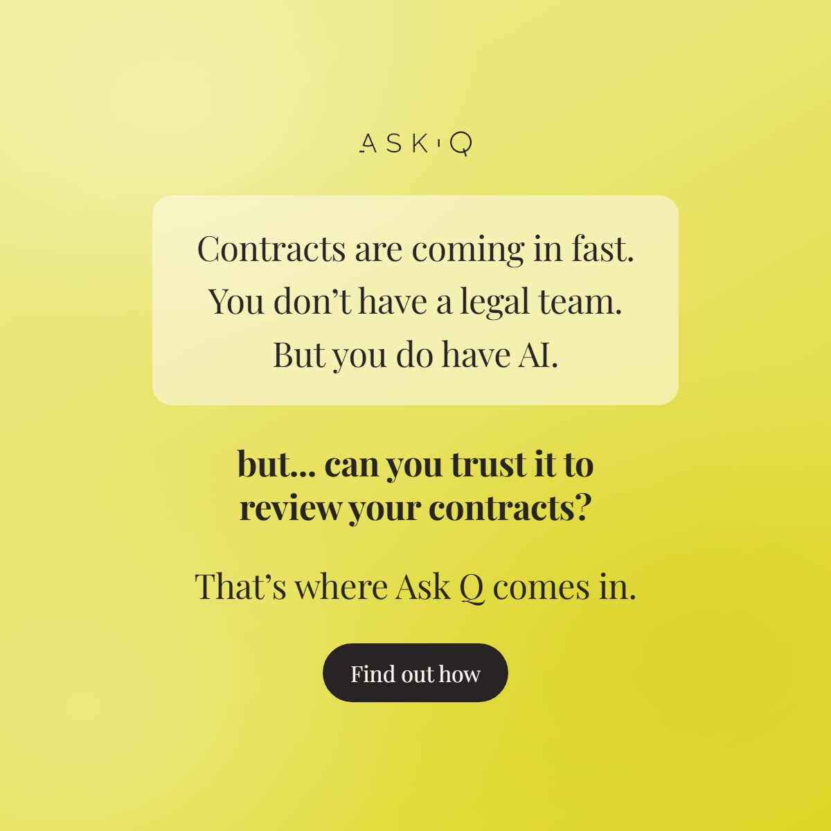 Ask Q ad