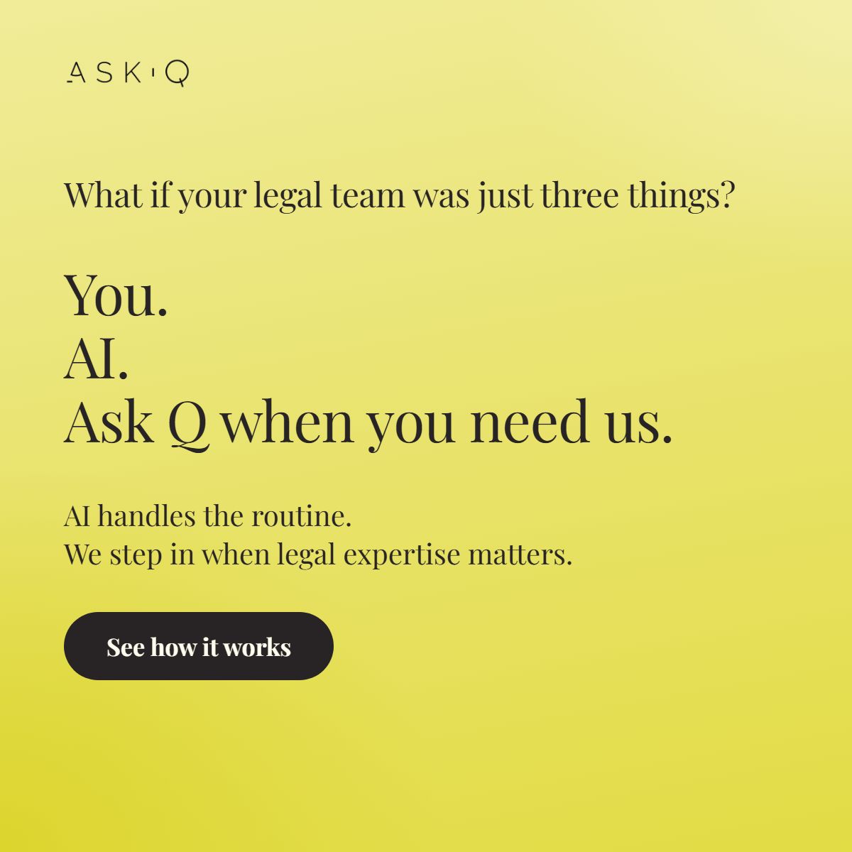 Ask Q ad