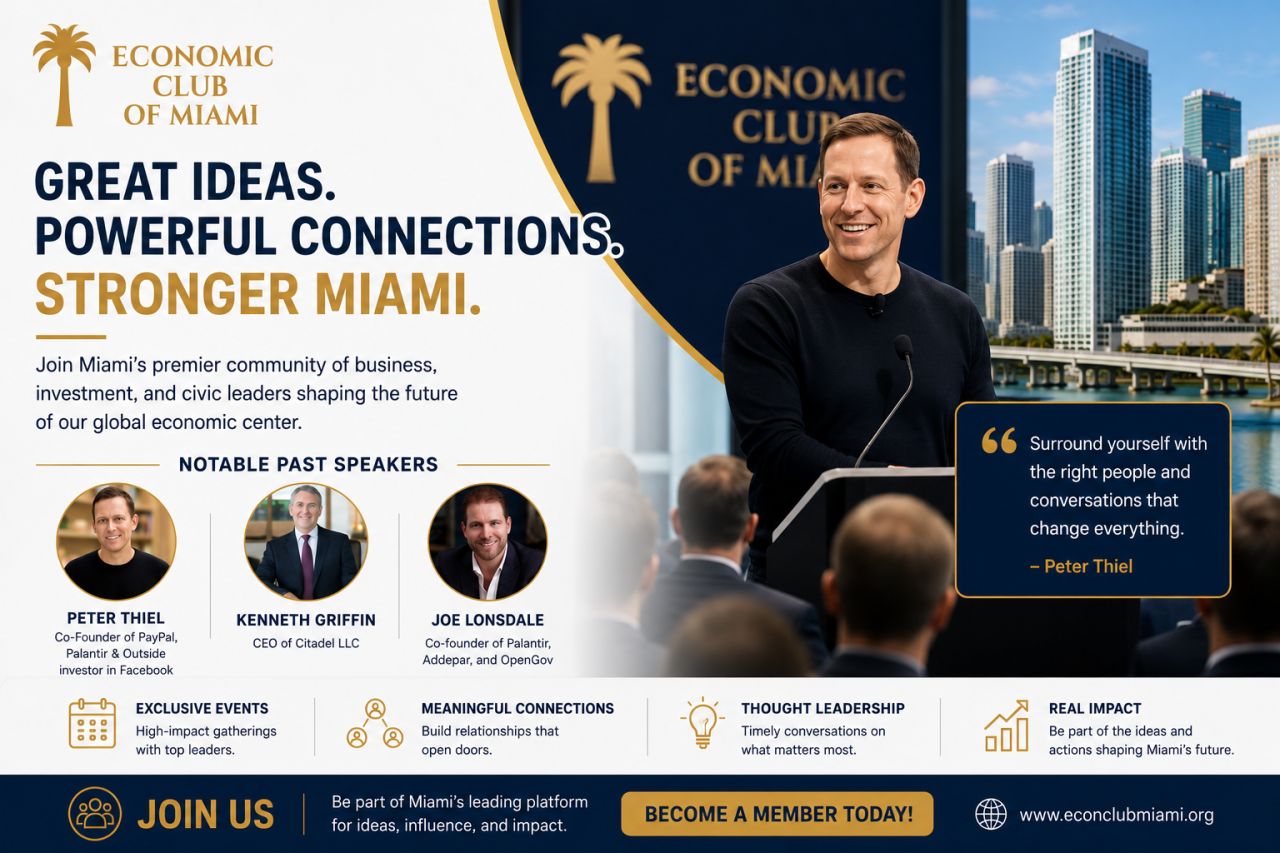The Economic Club of Miami ad