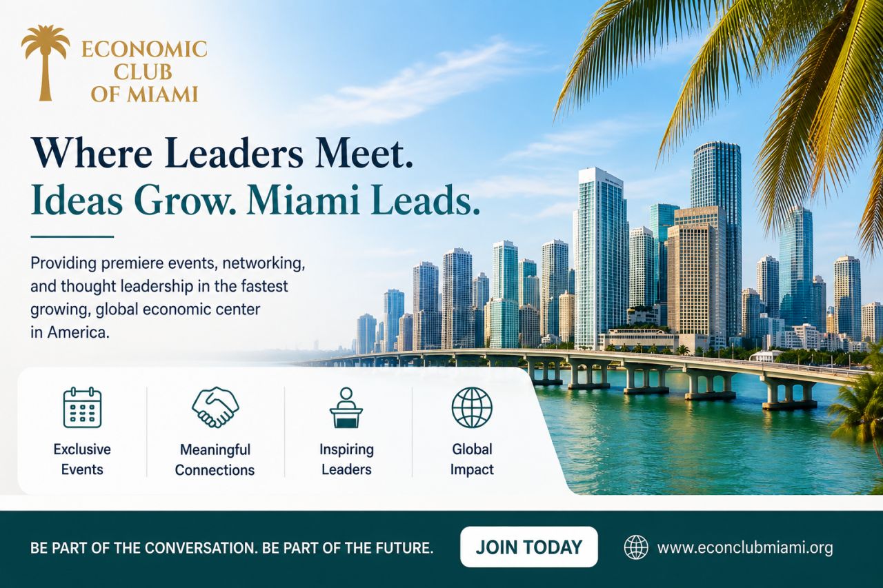 The Economic Club of Miami ad