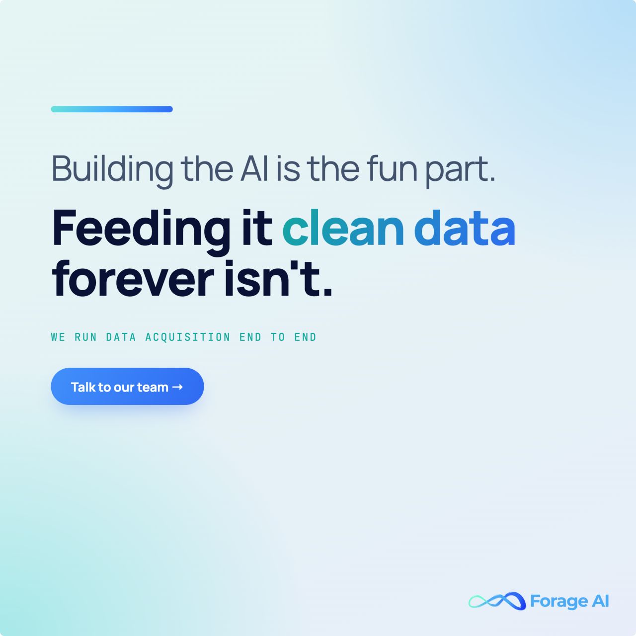 Forage AI ad
