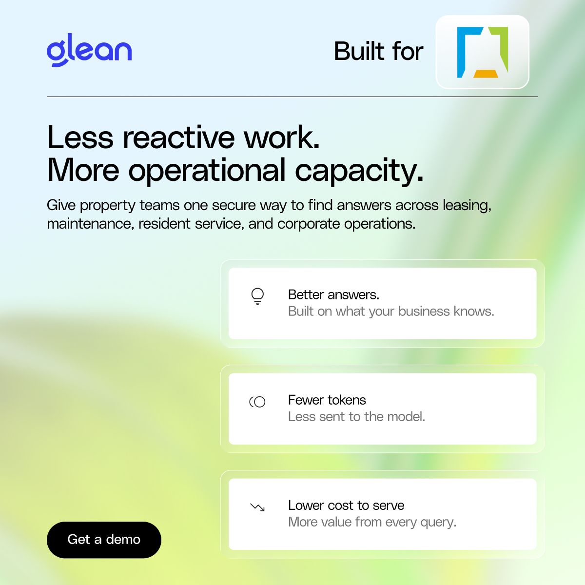 Glean ad