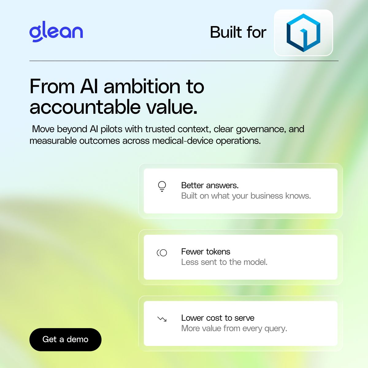 Glean ad