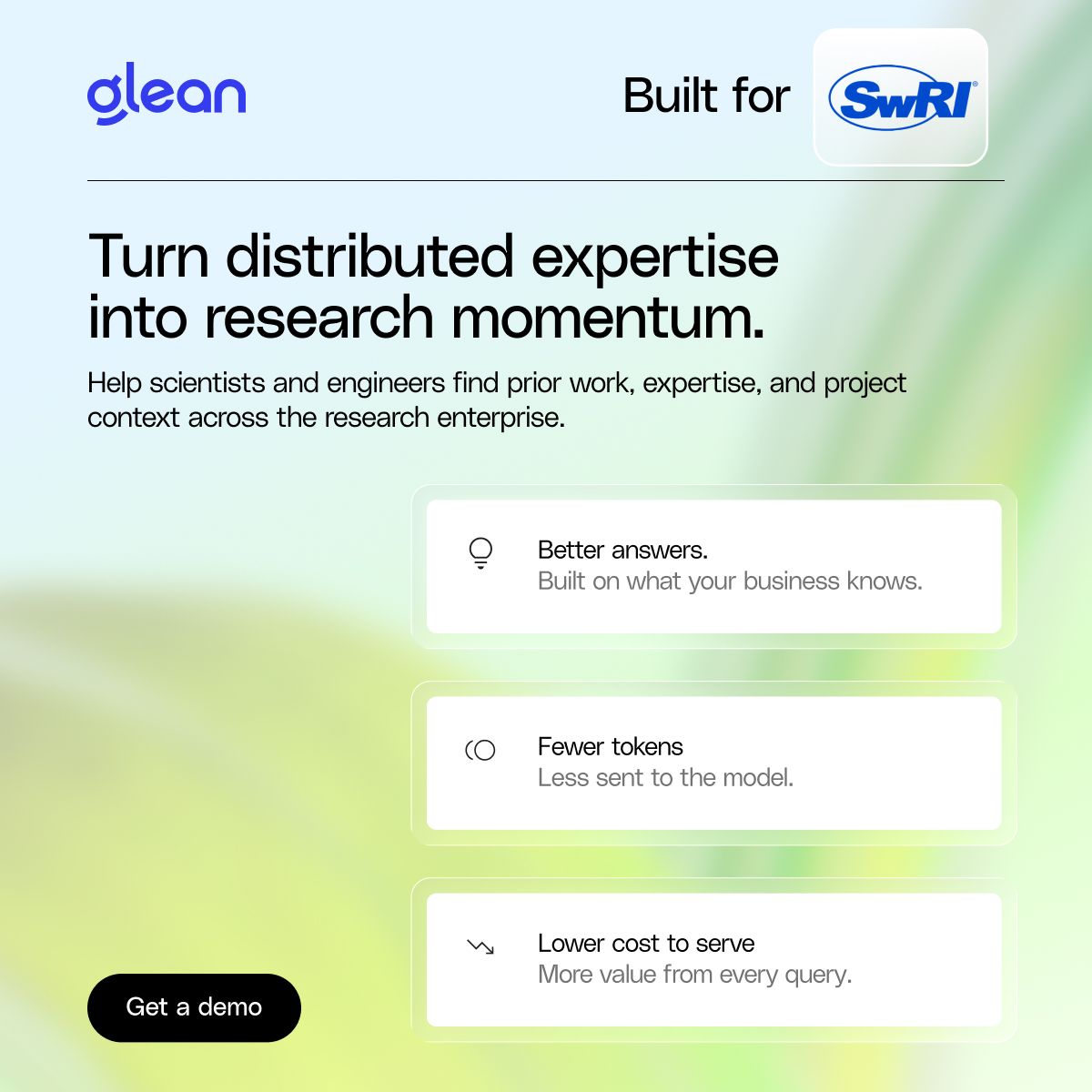 Glean ad