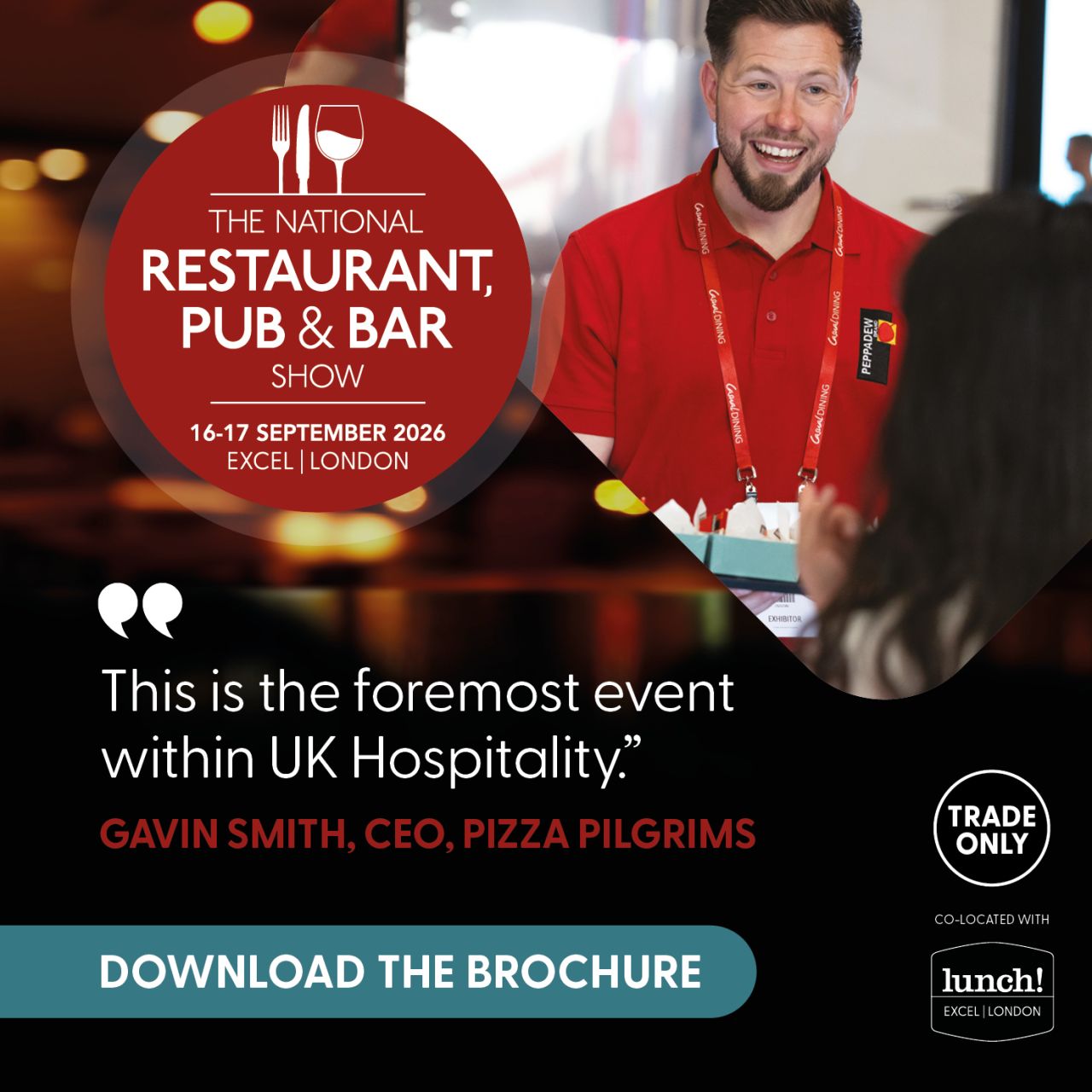 The National Restaurant, Pub & Bar Show ad