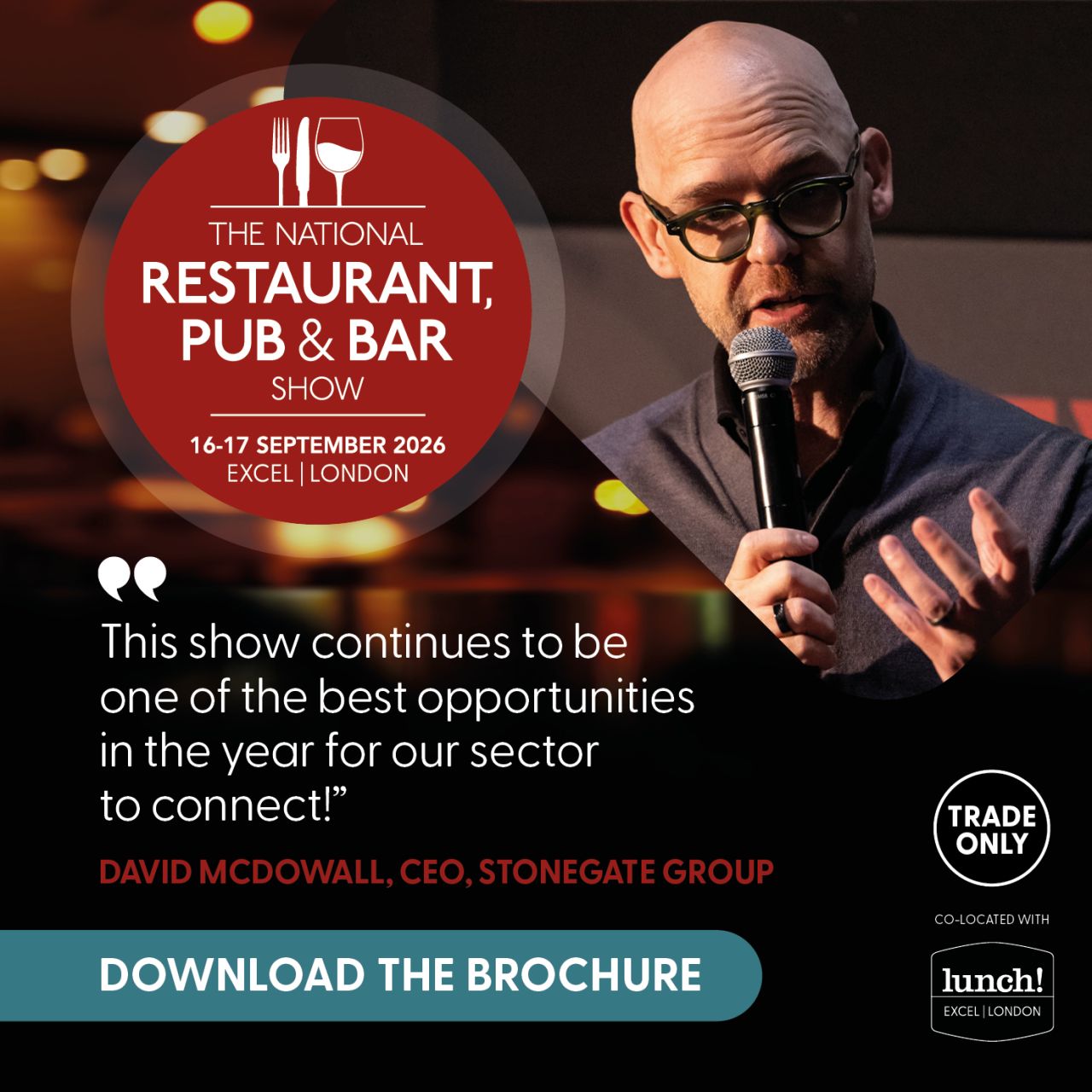 The National Restaurant, Pub & Bar Show ad