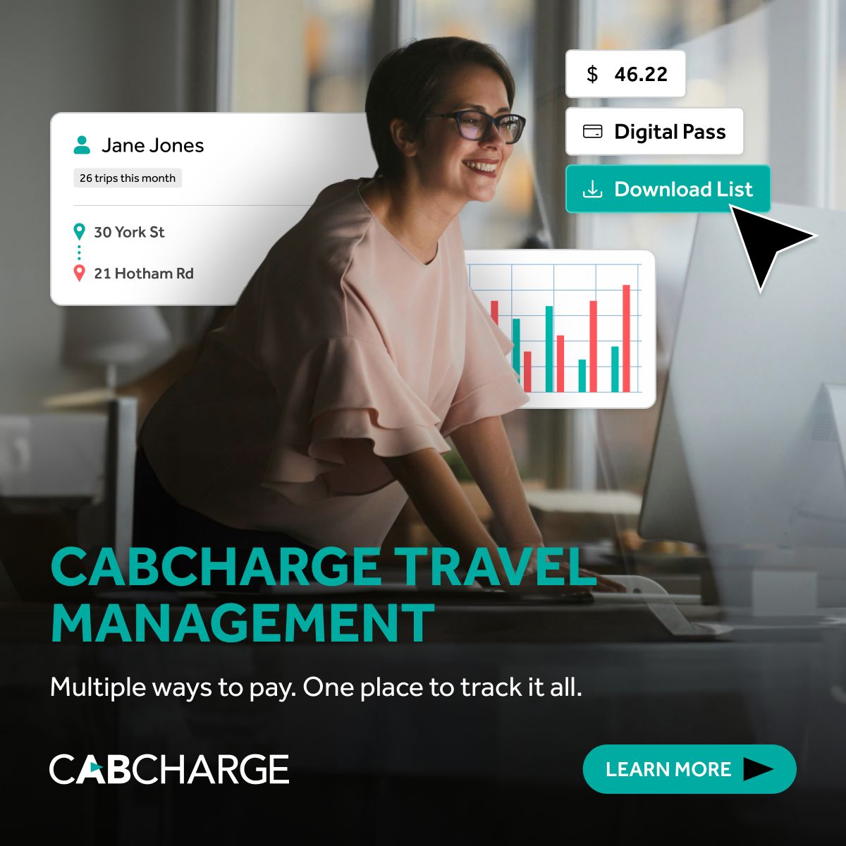 Cabcharge Payments ad