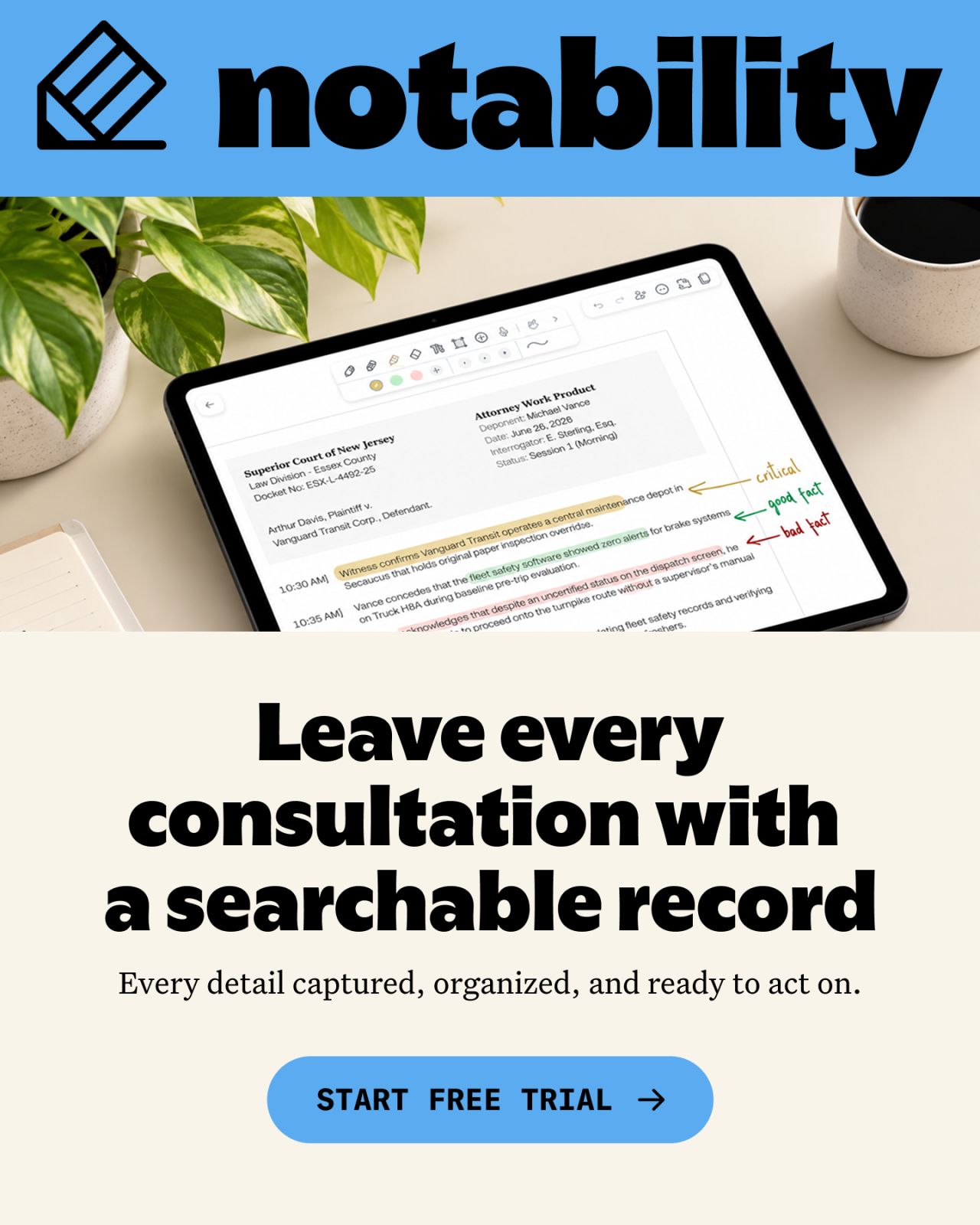 Notability ad