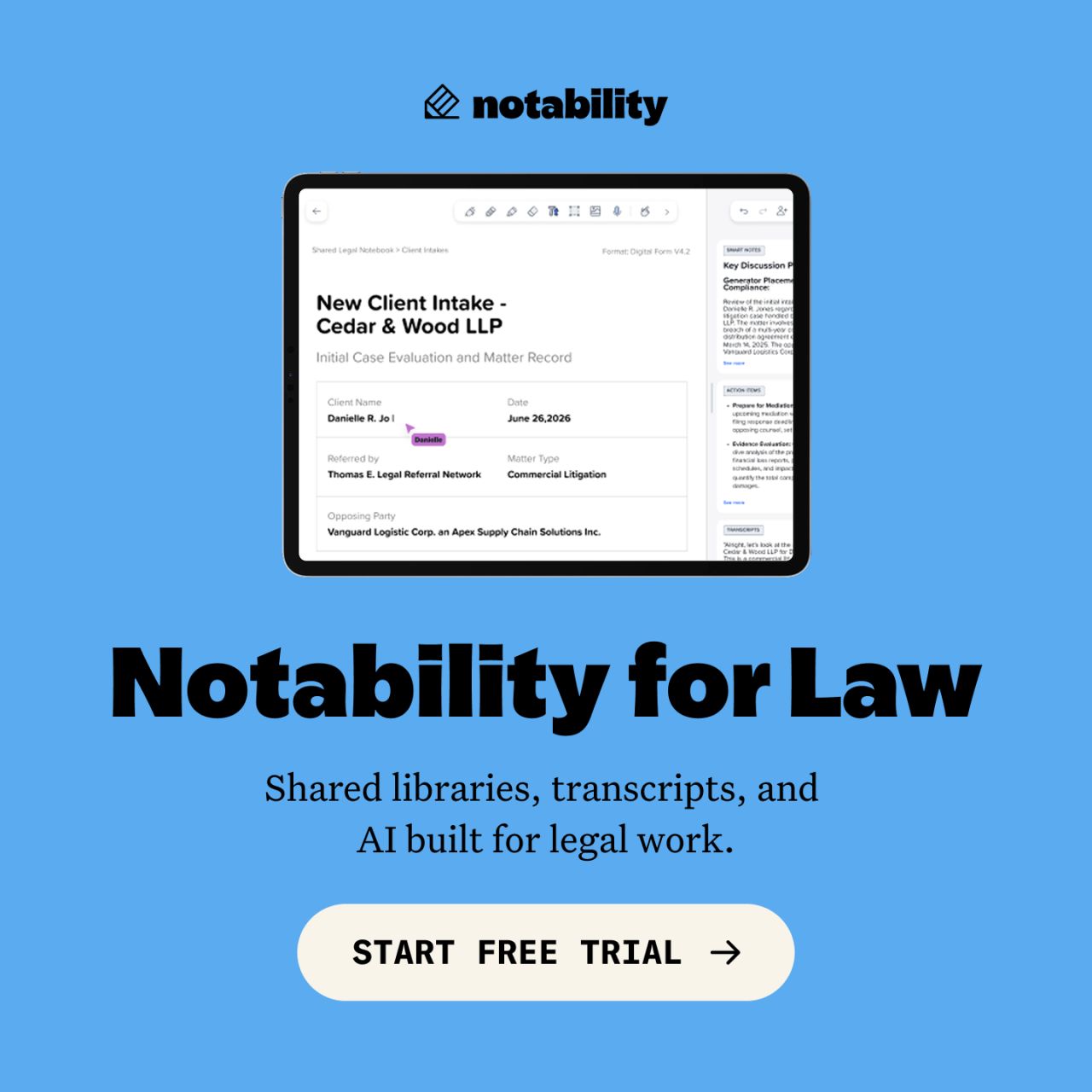 Notability ad