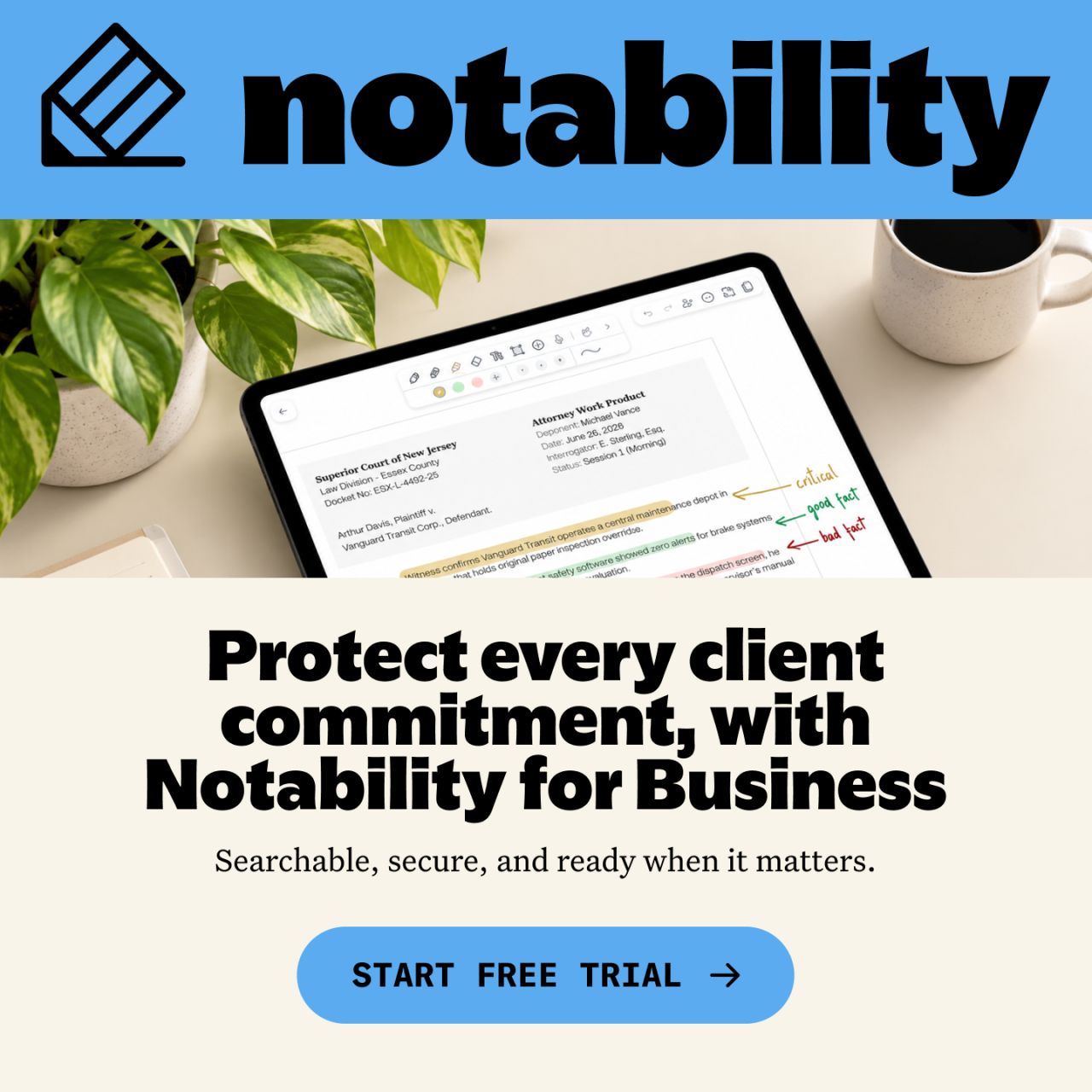 Notability ad