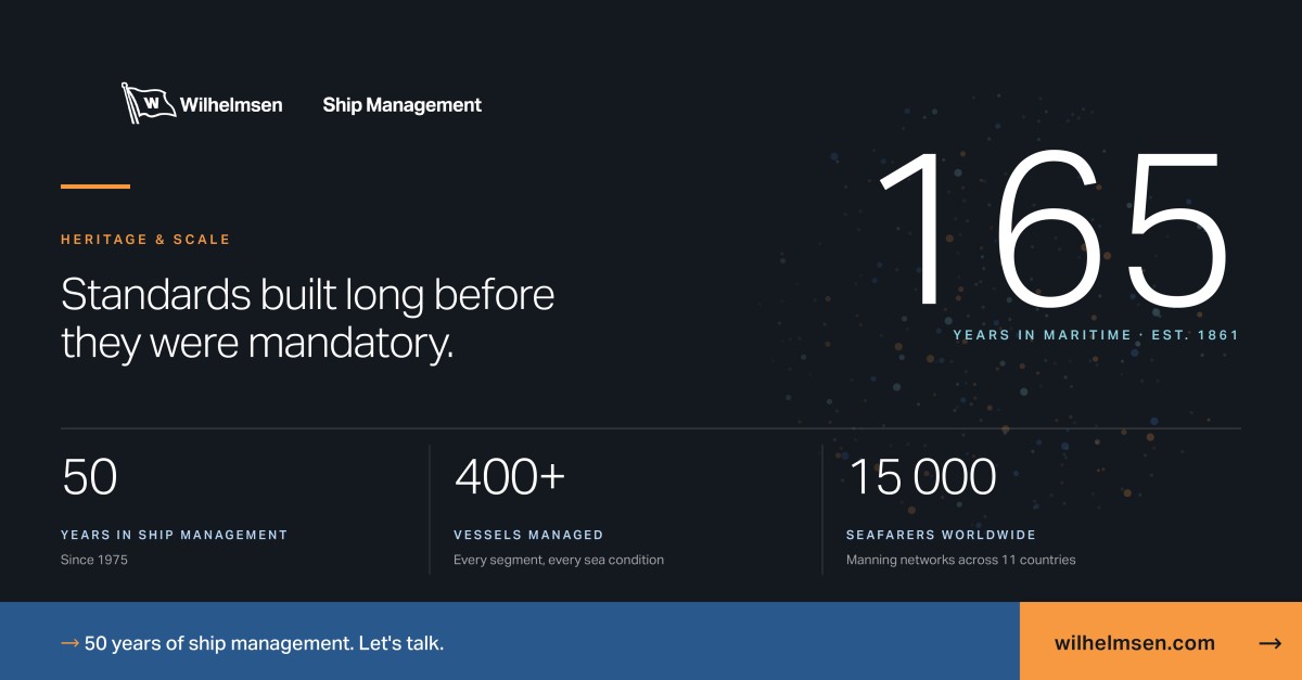 Wilhelmsen Ship Management ad