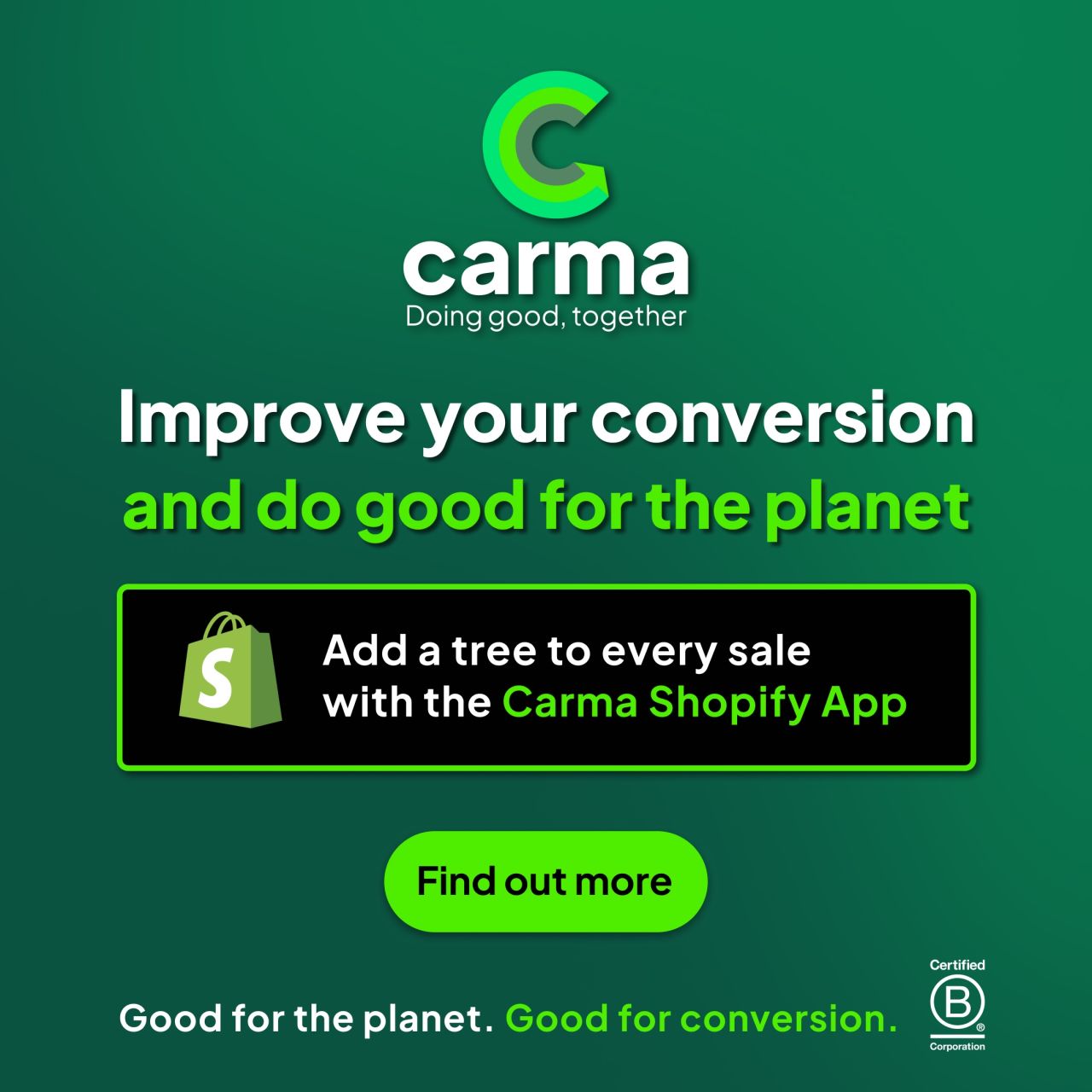 Carma | B-Corp ad