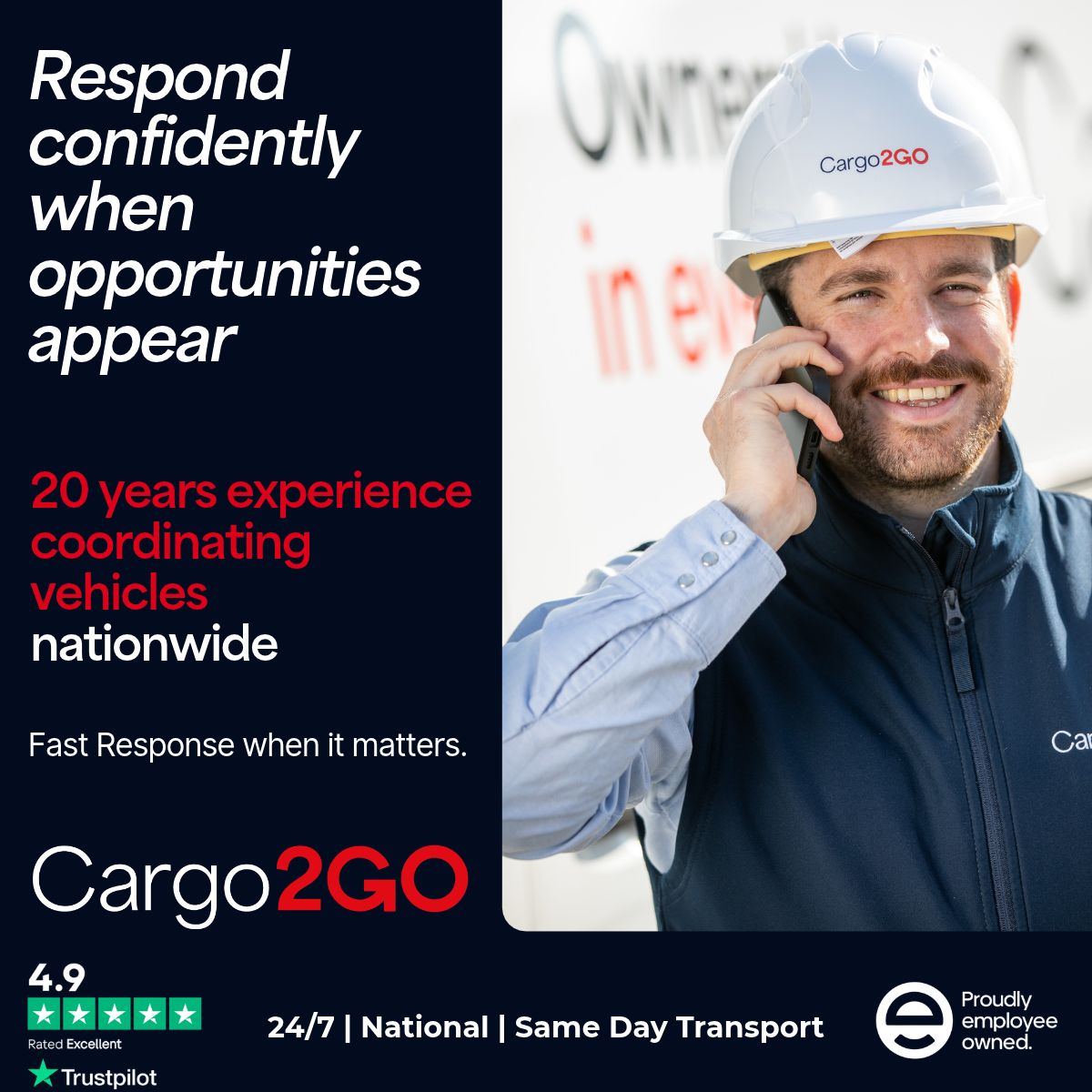 Cargo2GO - Dedicated Transport Services ad