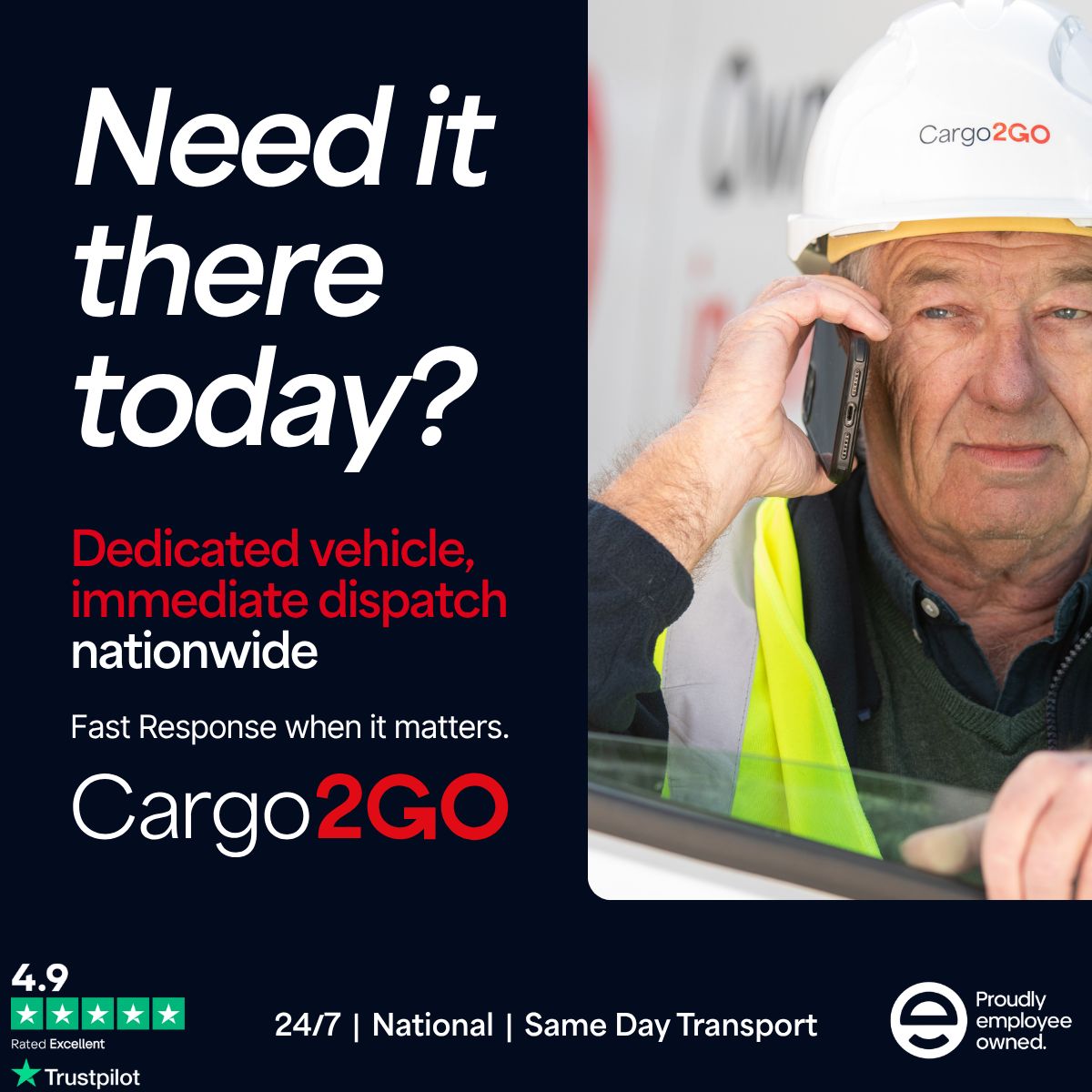 Cargo2GO - Dedicated Transport Services ad
