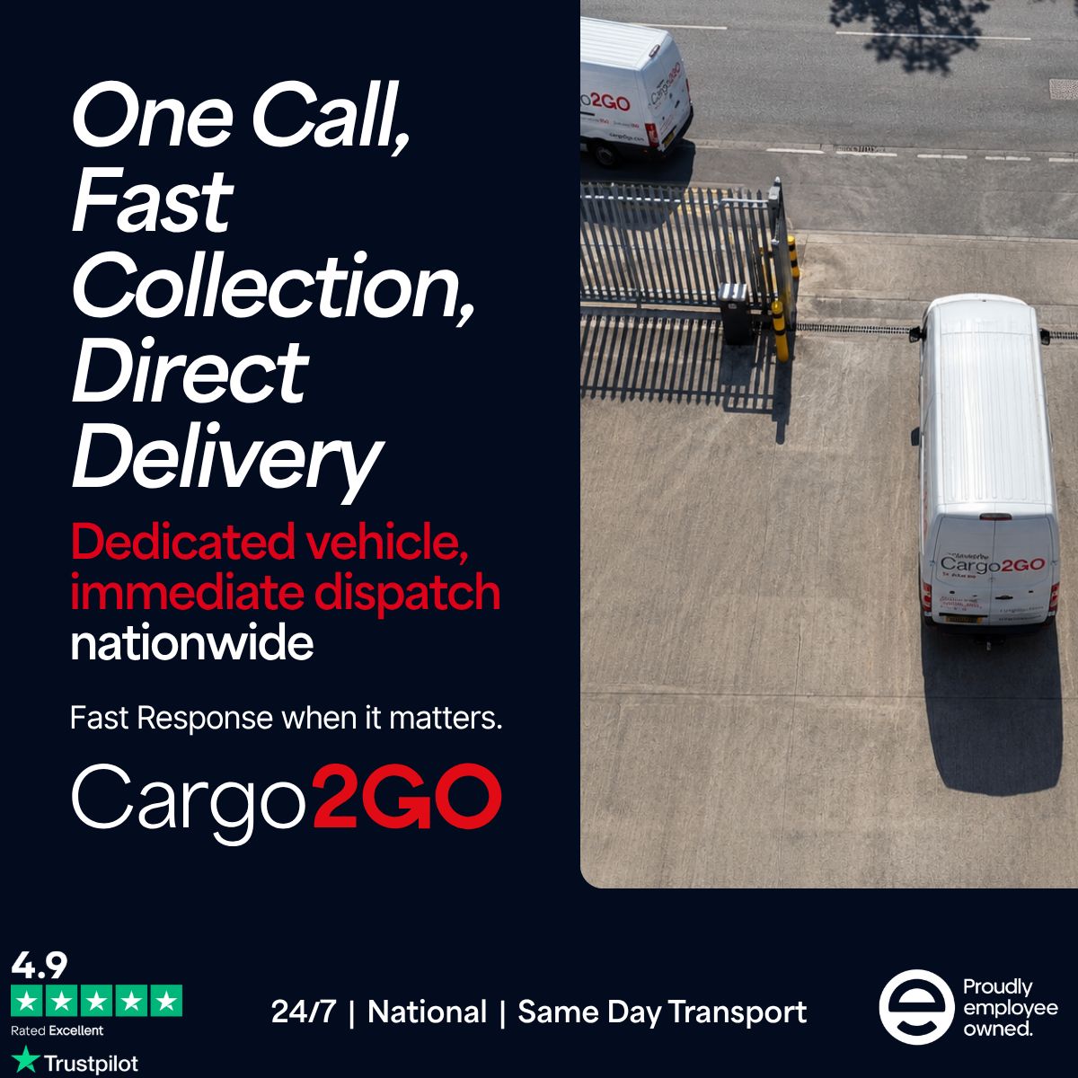 Cargo2GO - Dedicated Transport Services ad