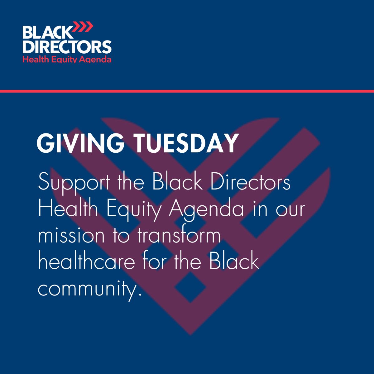Black Directors Health Equity Agenda ad
