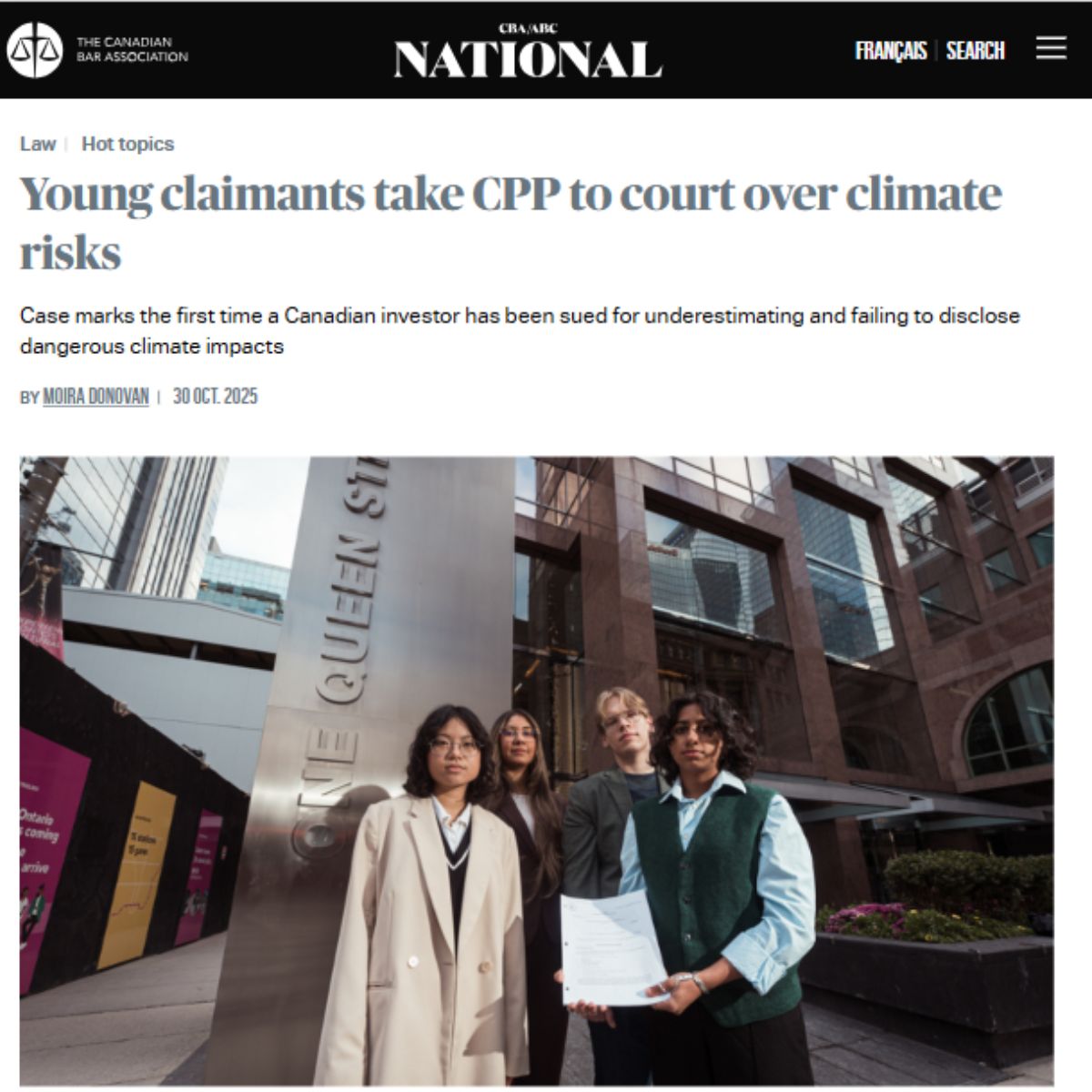 Ecojustice Canada ad