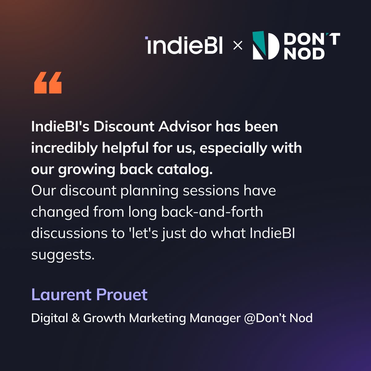 IndieBI ad