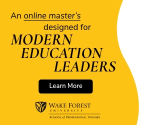 Wake Forest University School of Professional Studies ad