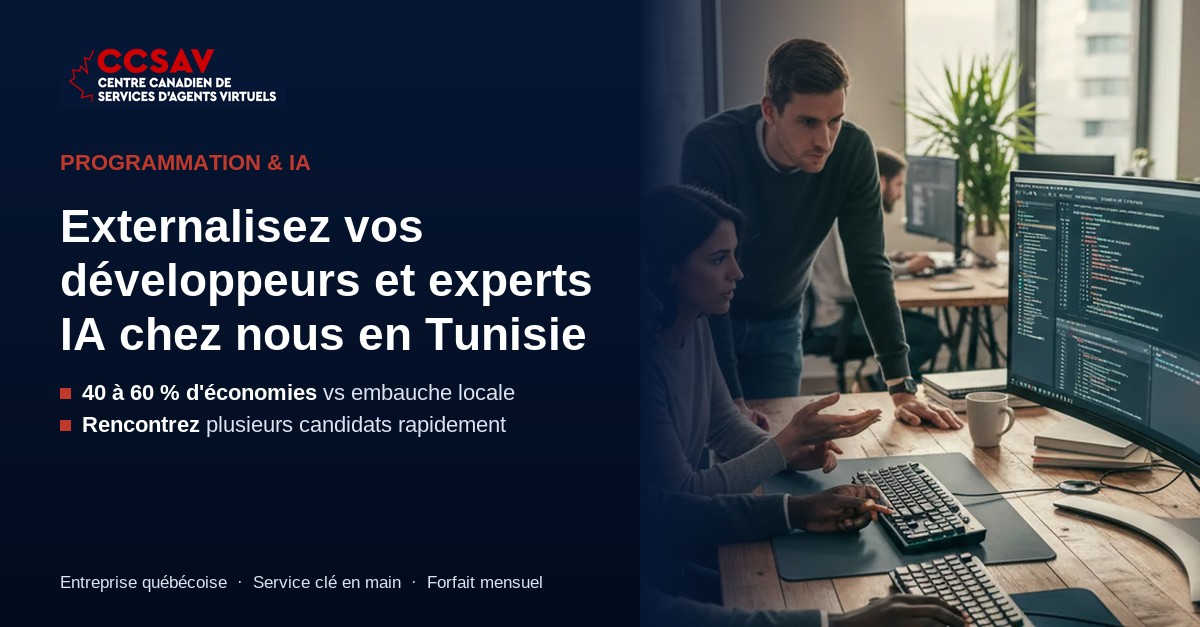 Centre Canadien de Services d’Agents Virtuels - CCSAV ad