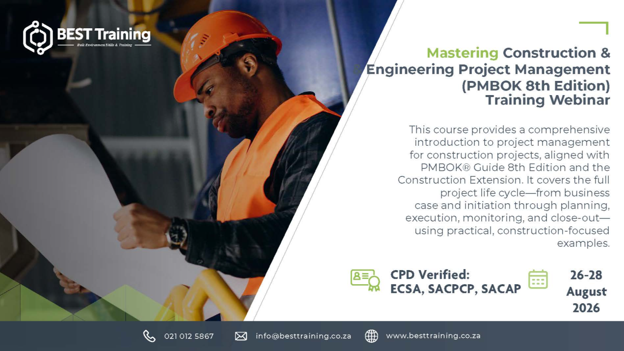 BEST - Built Environment Skills and Training (Pty) Ltd ad