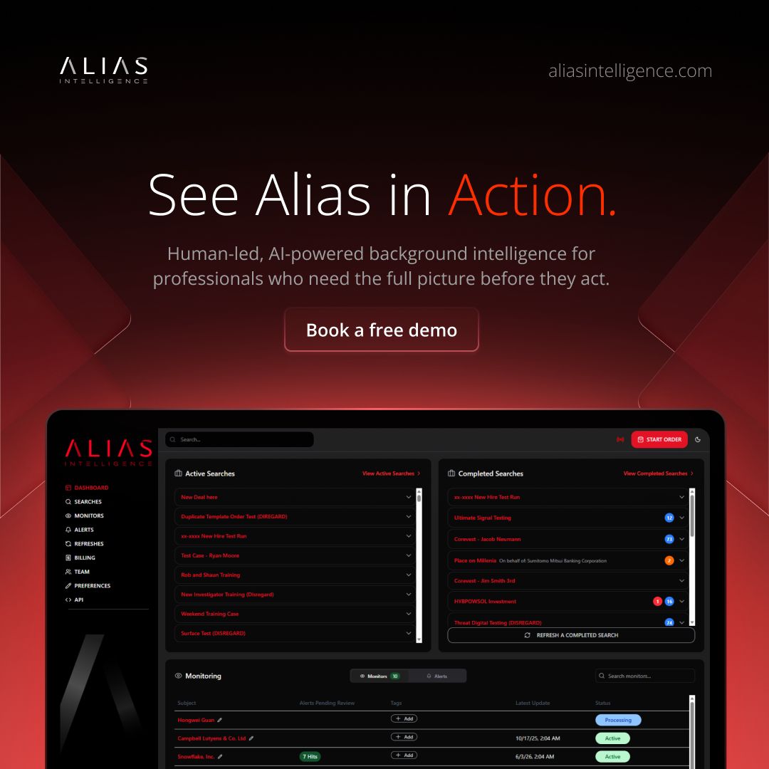 Alias Intelligence ad