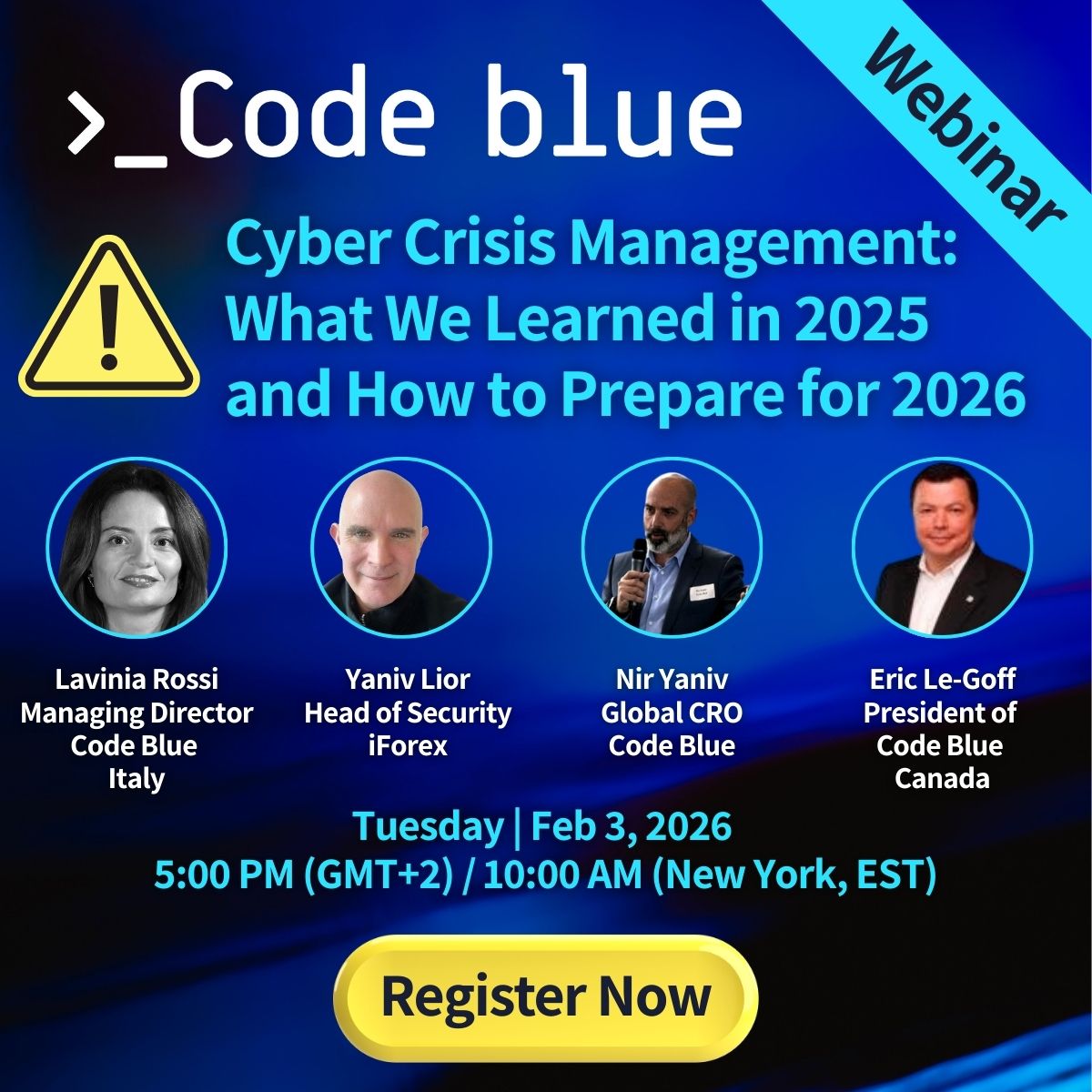 Code Blue Cyber ad