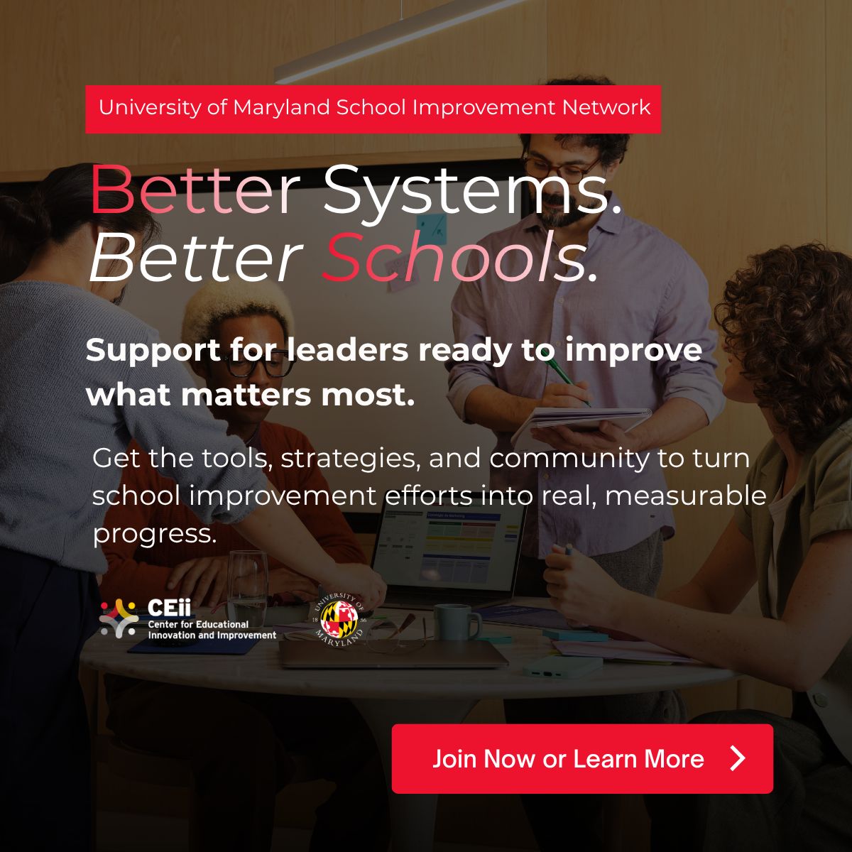 Center for Educational Innovation and Improvement at University of Maryland College Park ad