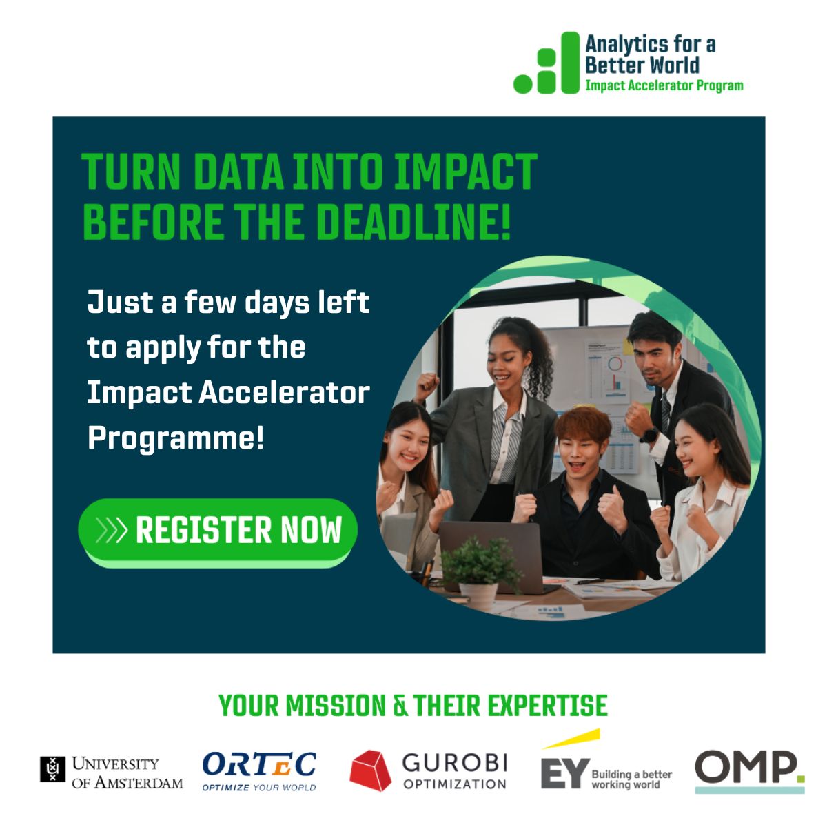 Analytics for a Better World Institute ad