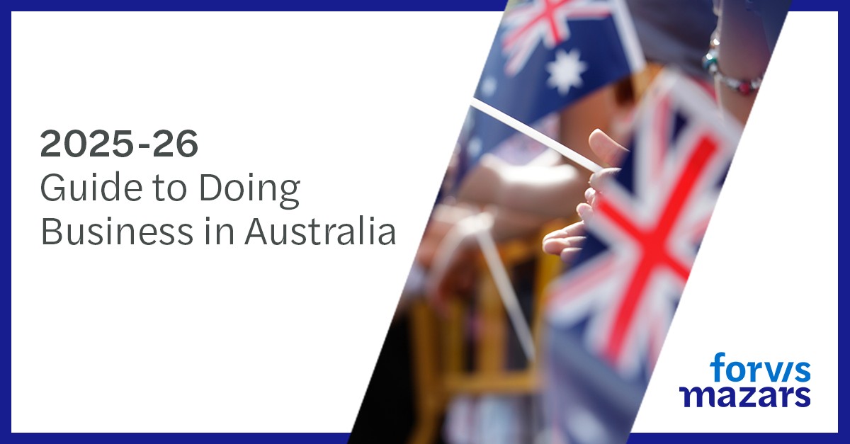 Forvis Mazars in Australia ad