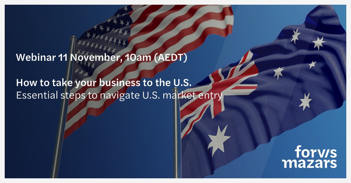 Forvis Mazars in Australia ad