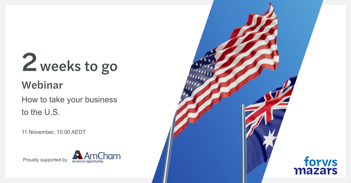 Forvis Mazars in Australia ad