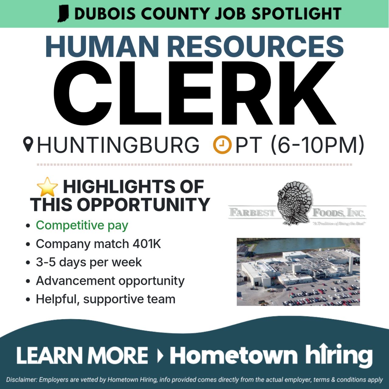 Hometown Hiring: Dubois County ad