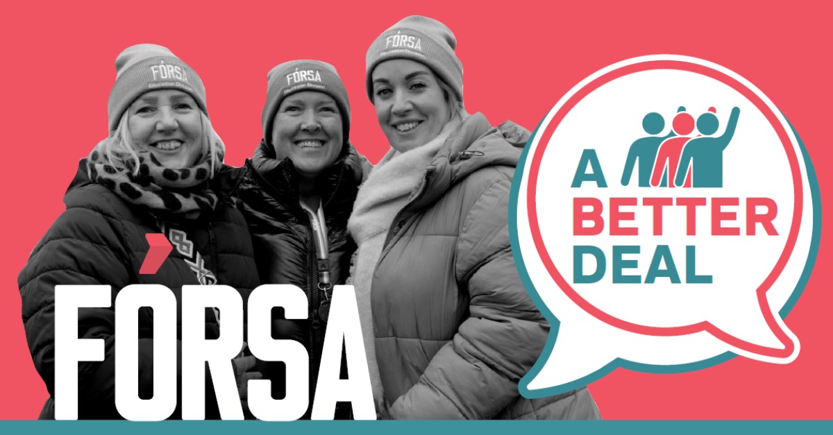 Fórsa trade union ad