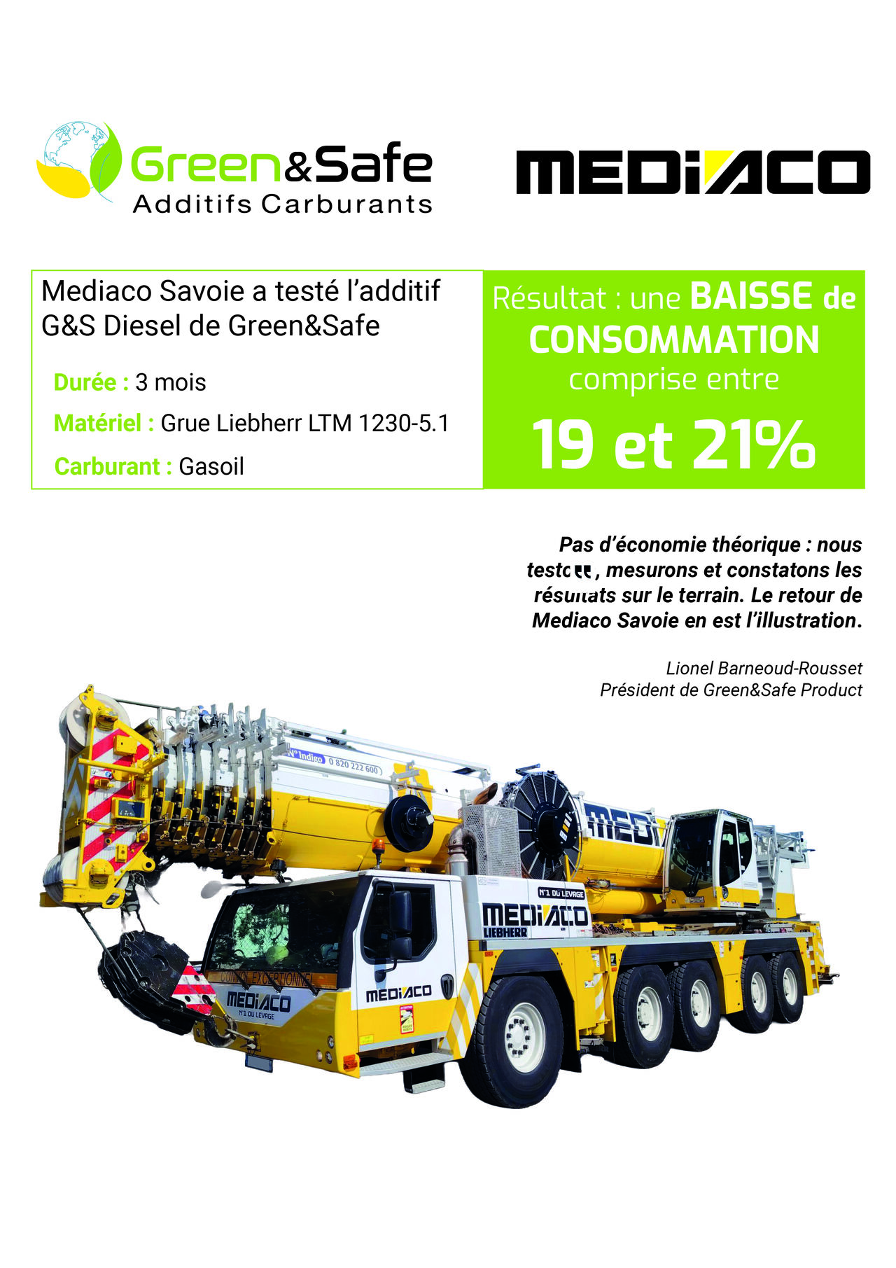 Green&Safe Additifs Carburants ad