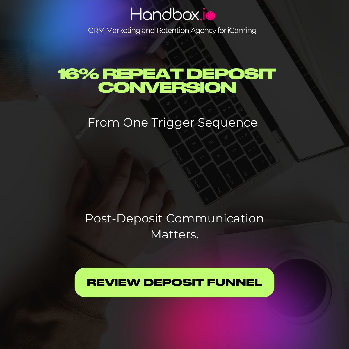 Handbox - iGaming retention agency ad