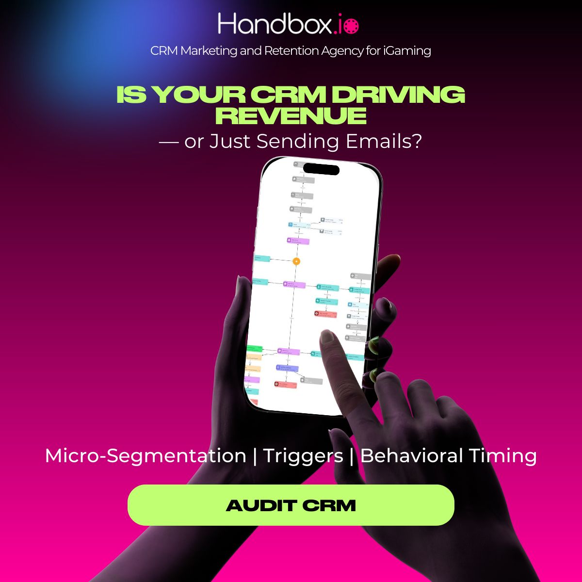 Handbox - iGaming retention agency ad