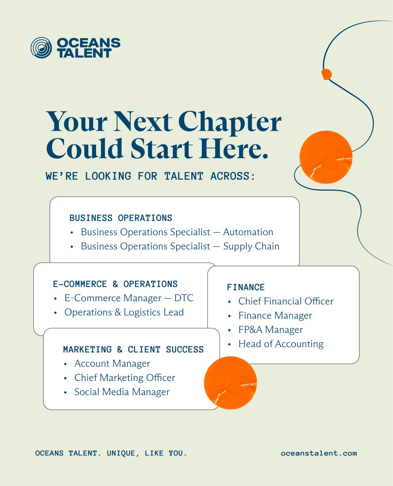 Oceans Talent ad