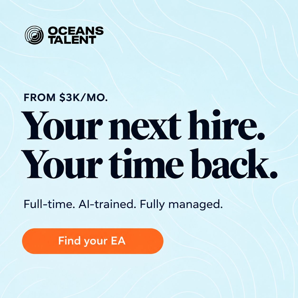 Oceans Talent ad