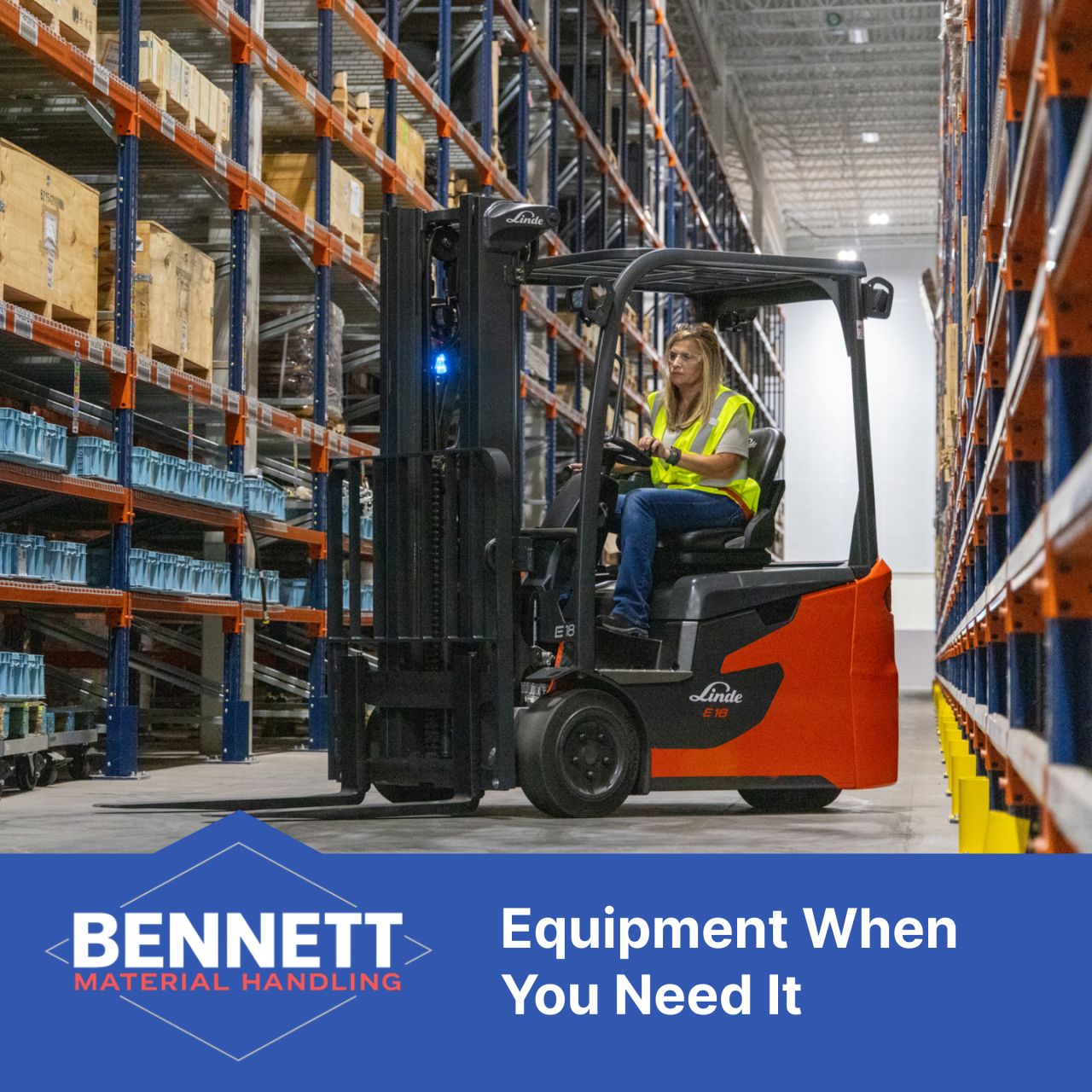 Bennett Material Handling, Inc. ad