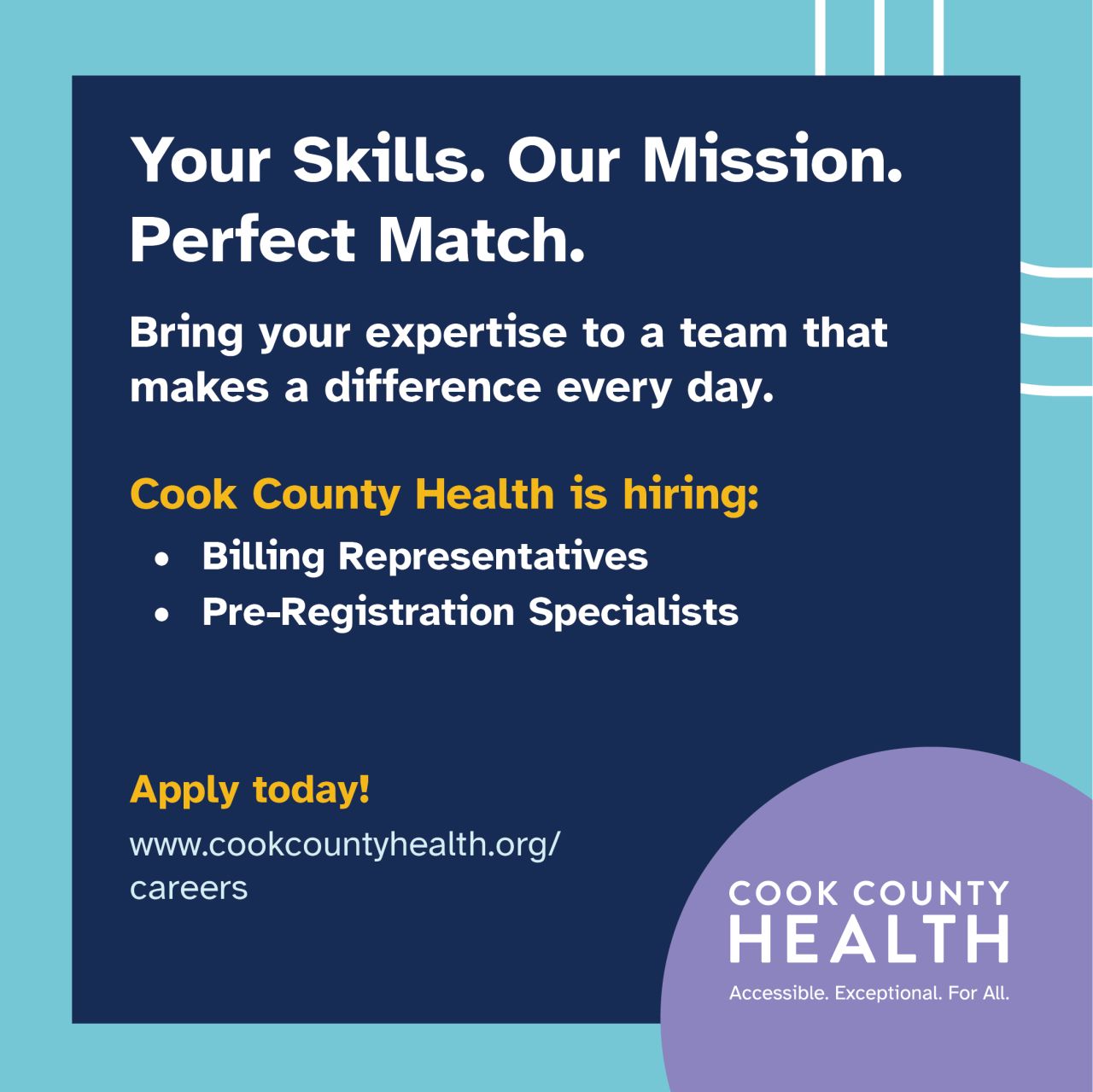 Cook County Health ad