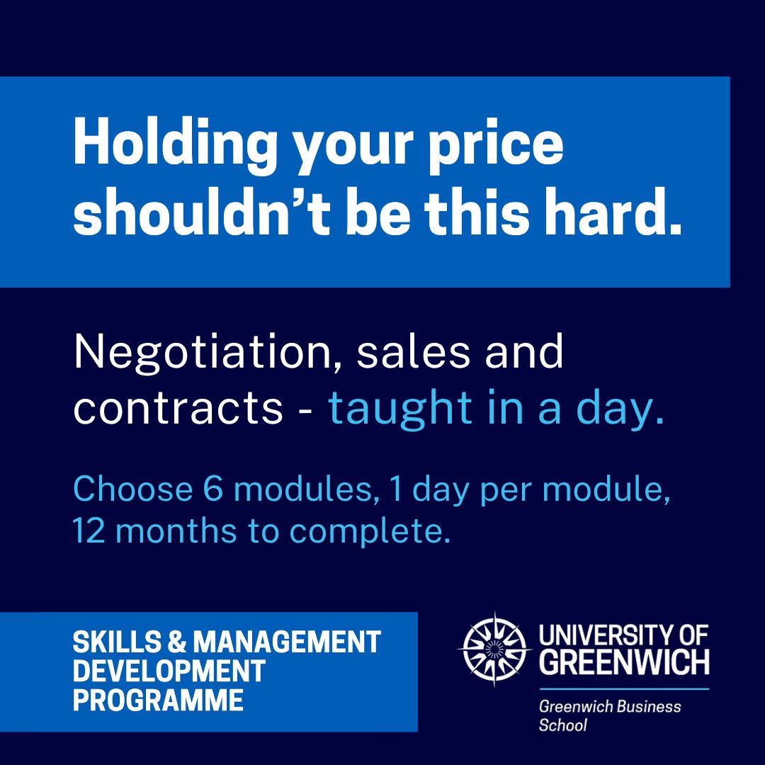Greenwich Business School ad