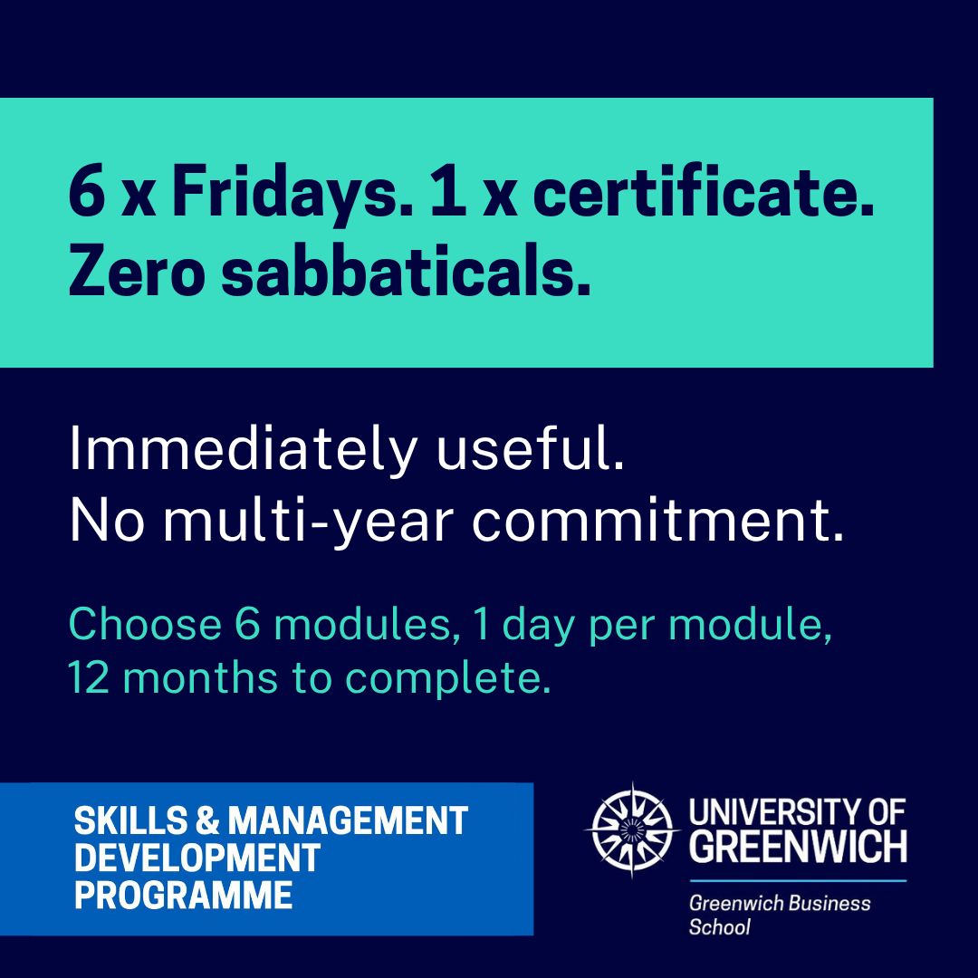Greenwich Business School ad