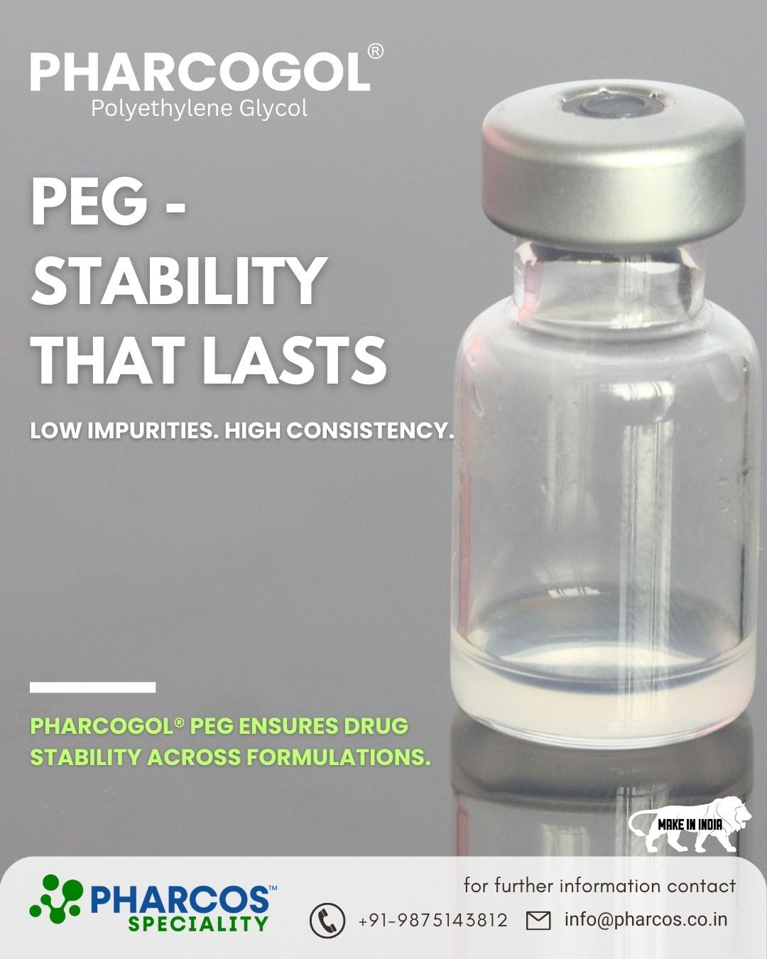 Pharcos Speciality Ltd ad