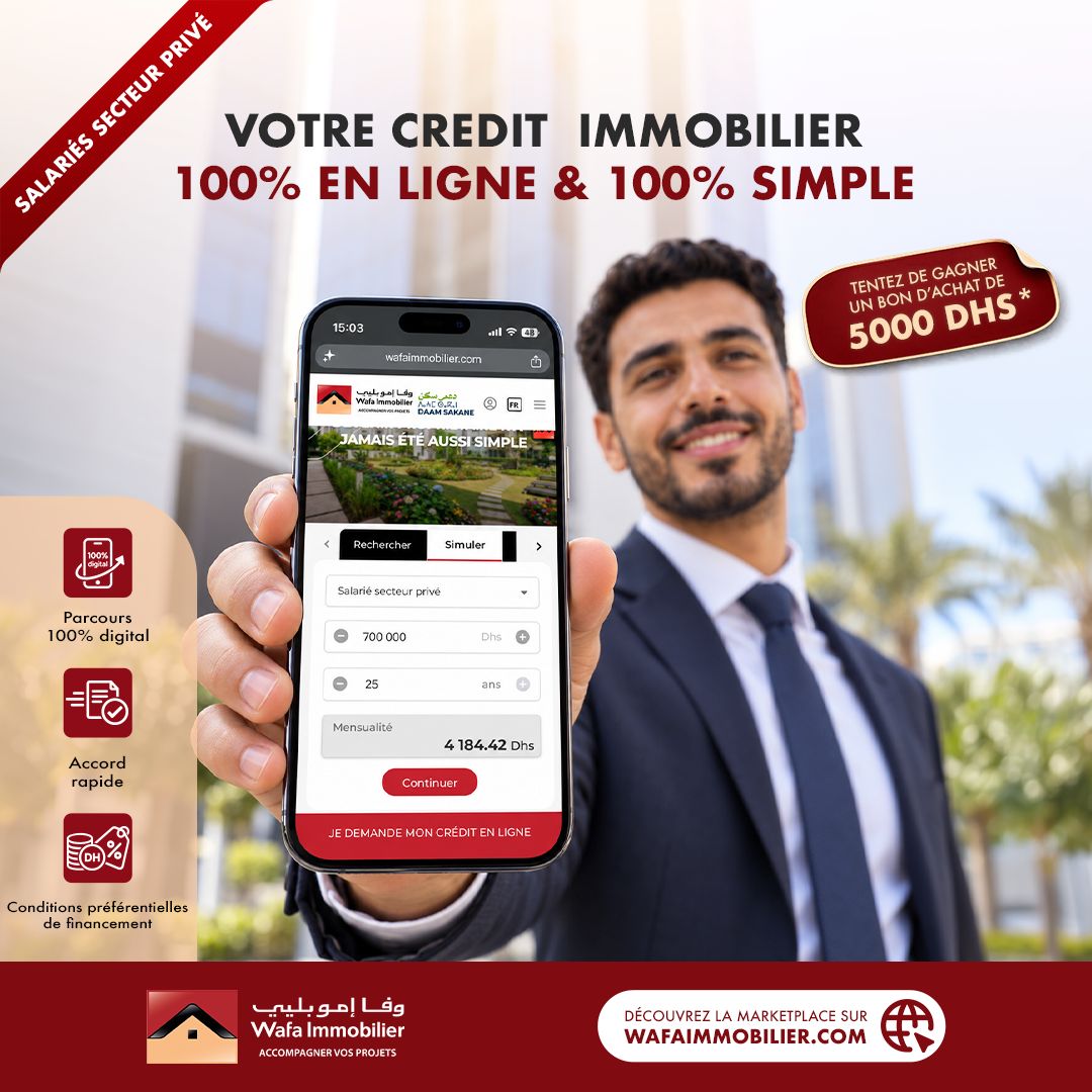 Wafa Immobilier Officiel ad