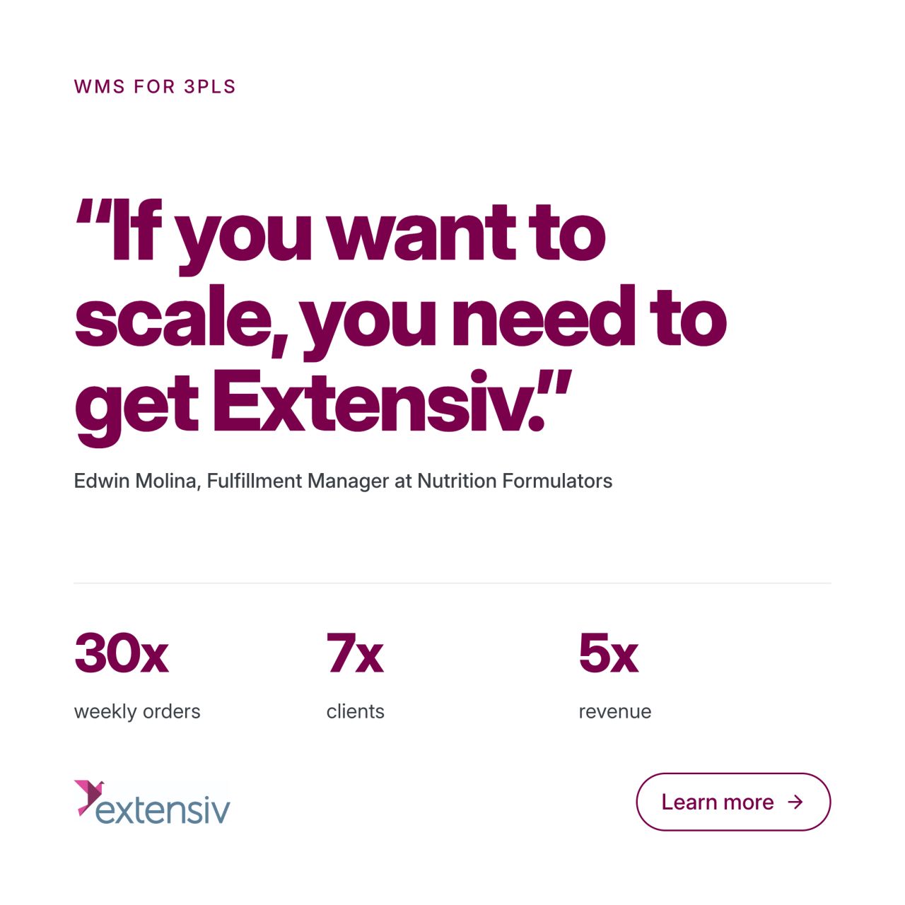 Extensiv ad