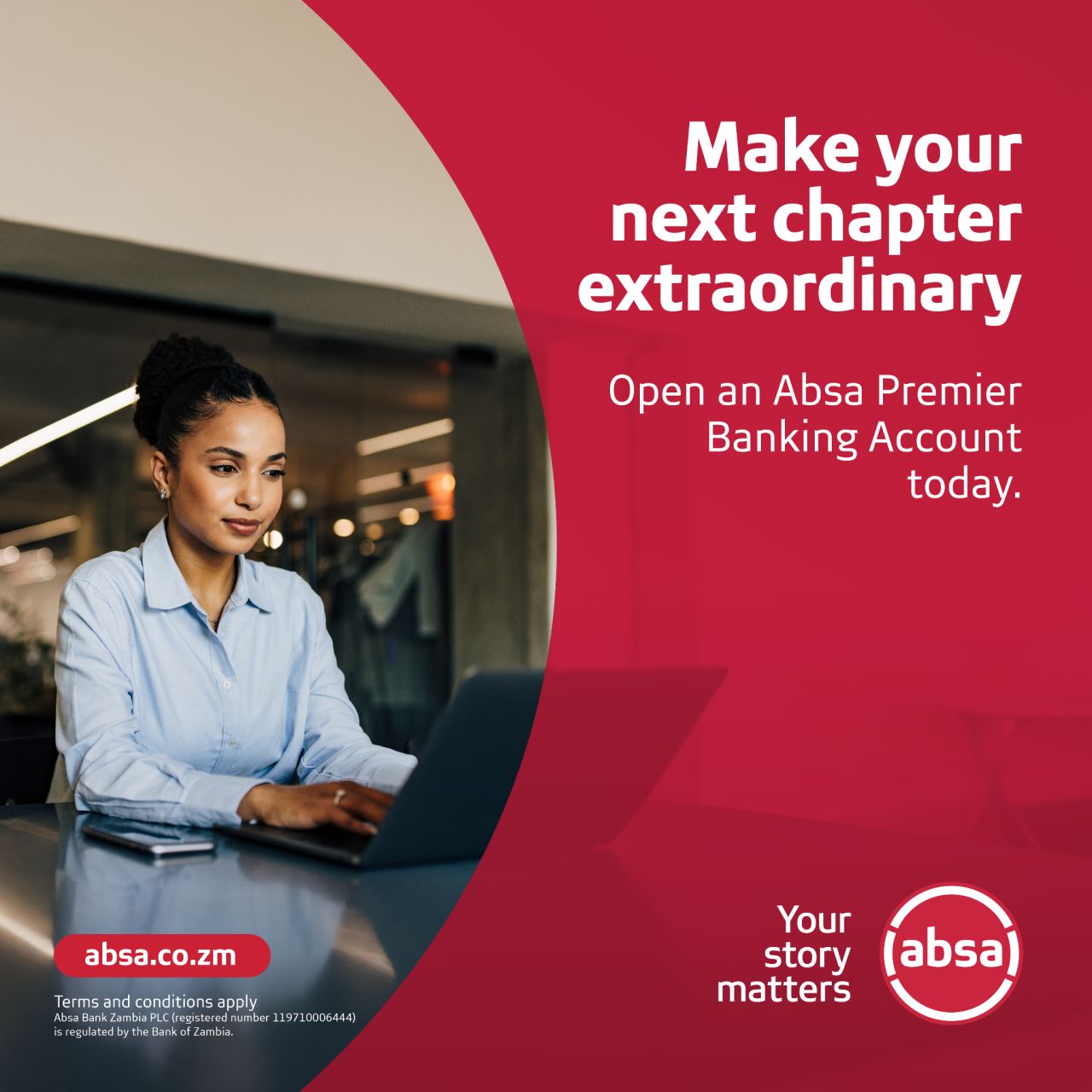 Absa Bank Zambia PLC ad